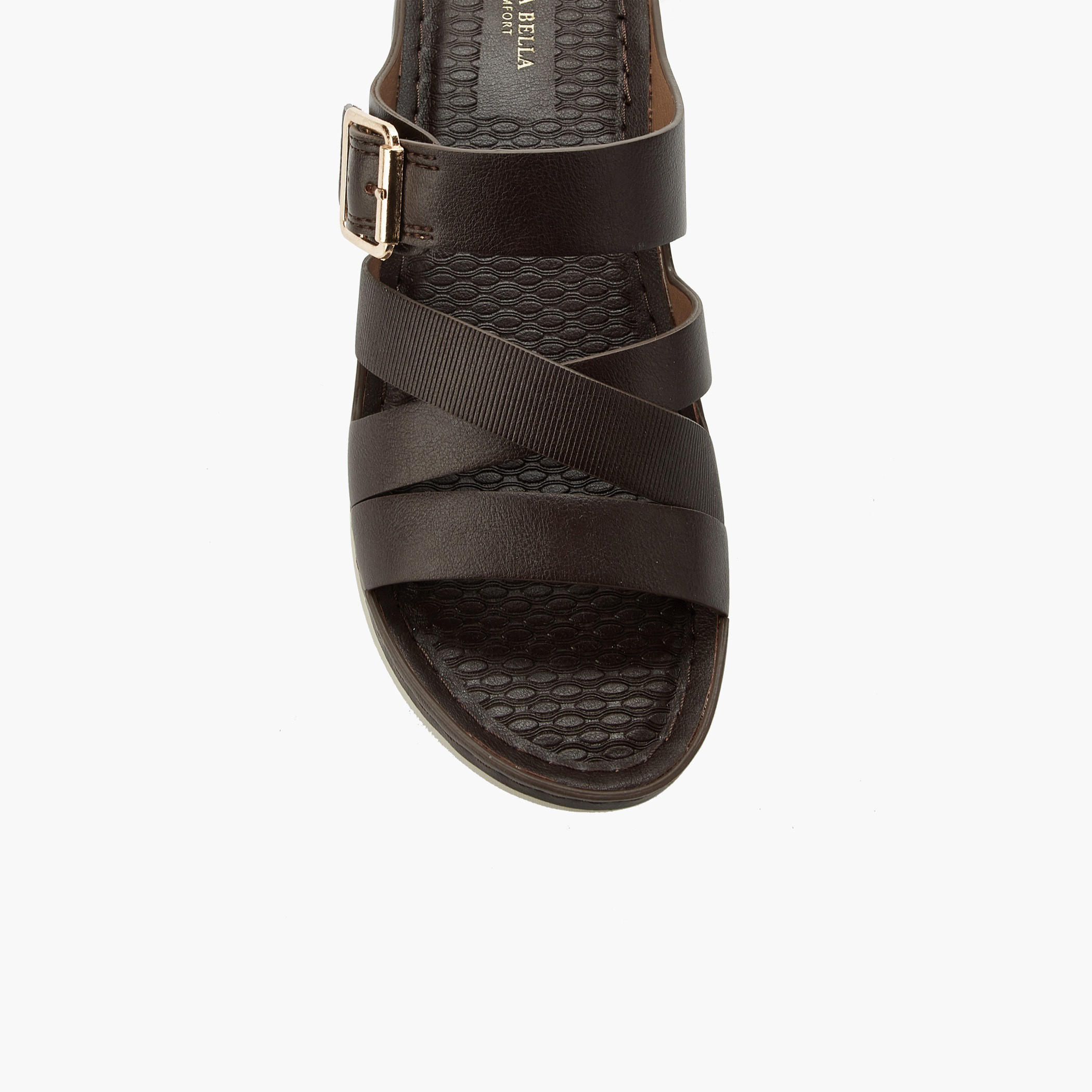 صندل مريح بزينة إبزيم للنساء من فلورا بيلا-women-shoes-flats-sandals-image-4