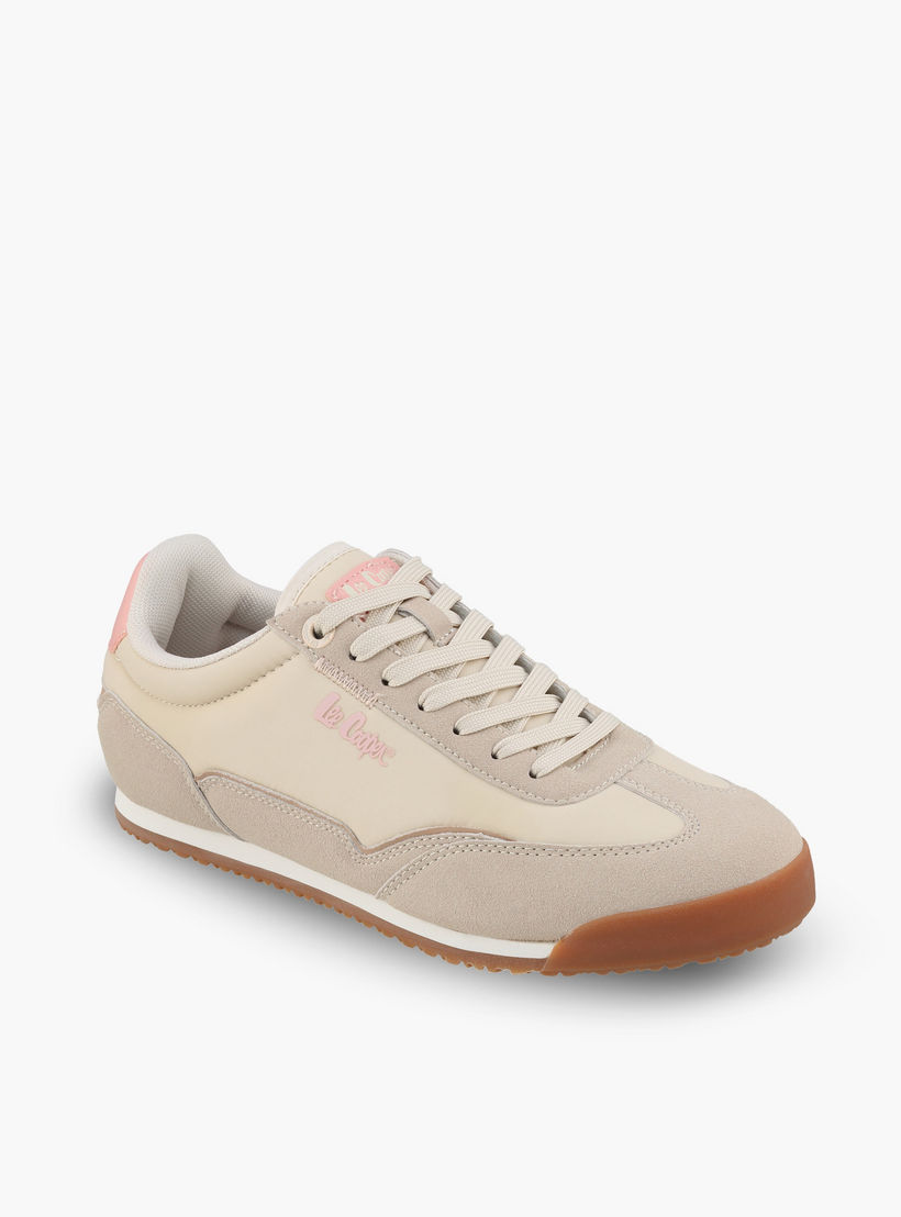 Lee Cooper Women Logo Print Lace-Up Ankle Sneakers-women-shoes-sneakers-image-2