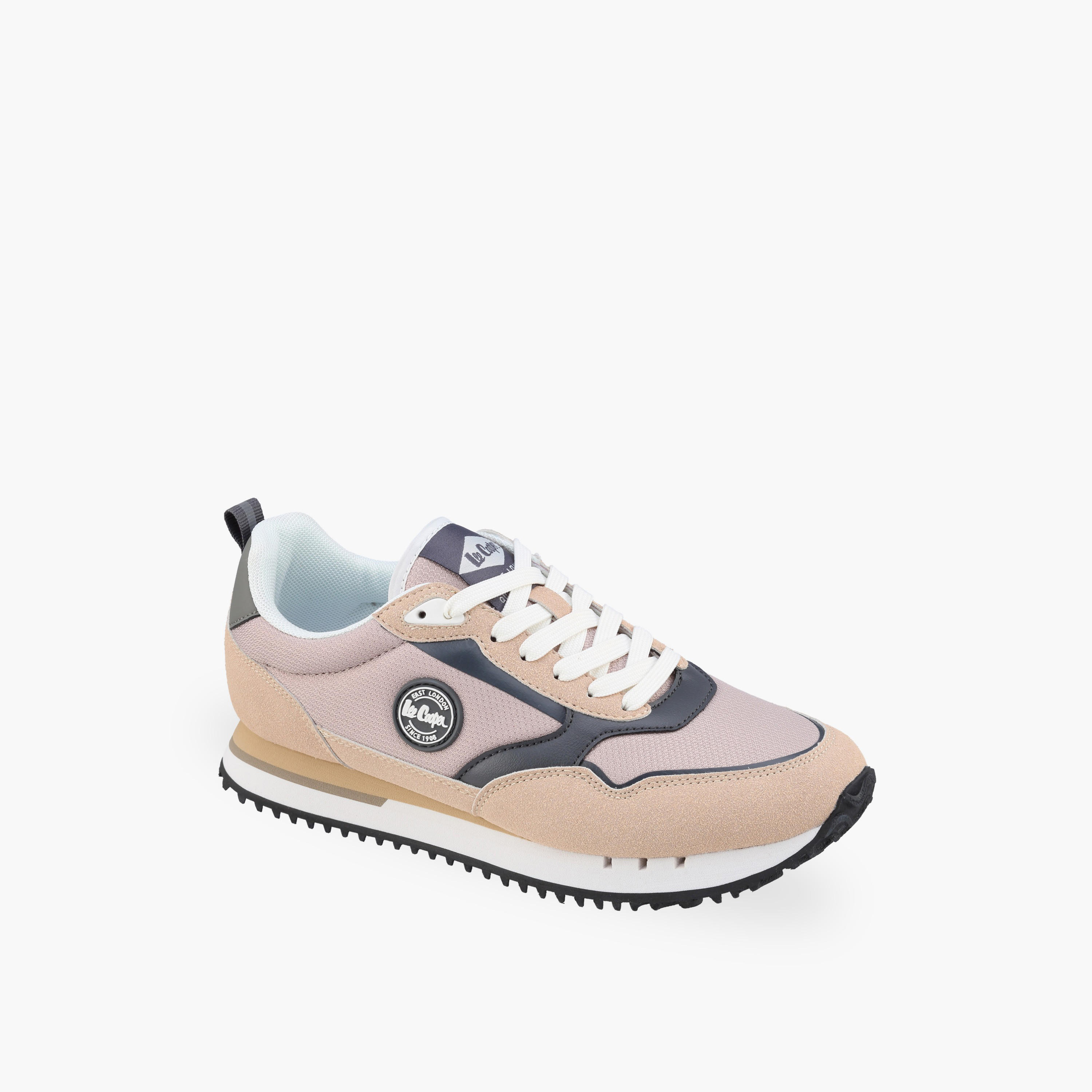 Lee Cooper Women Logo Detail Lace-Up Ankle Sneakers-women-shoes-sneakers-image-2