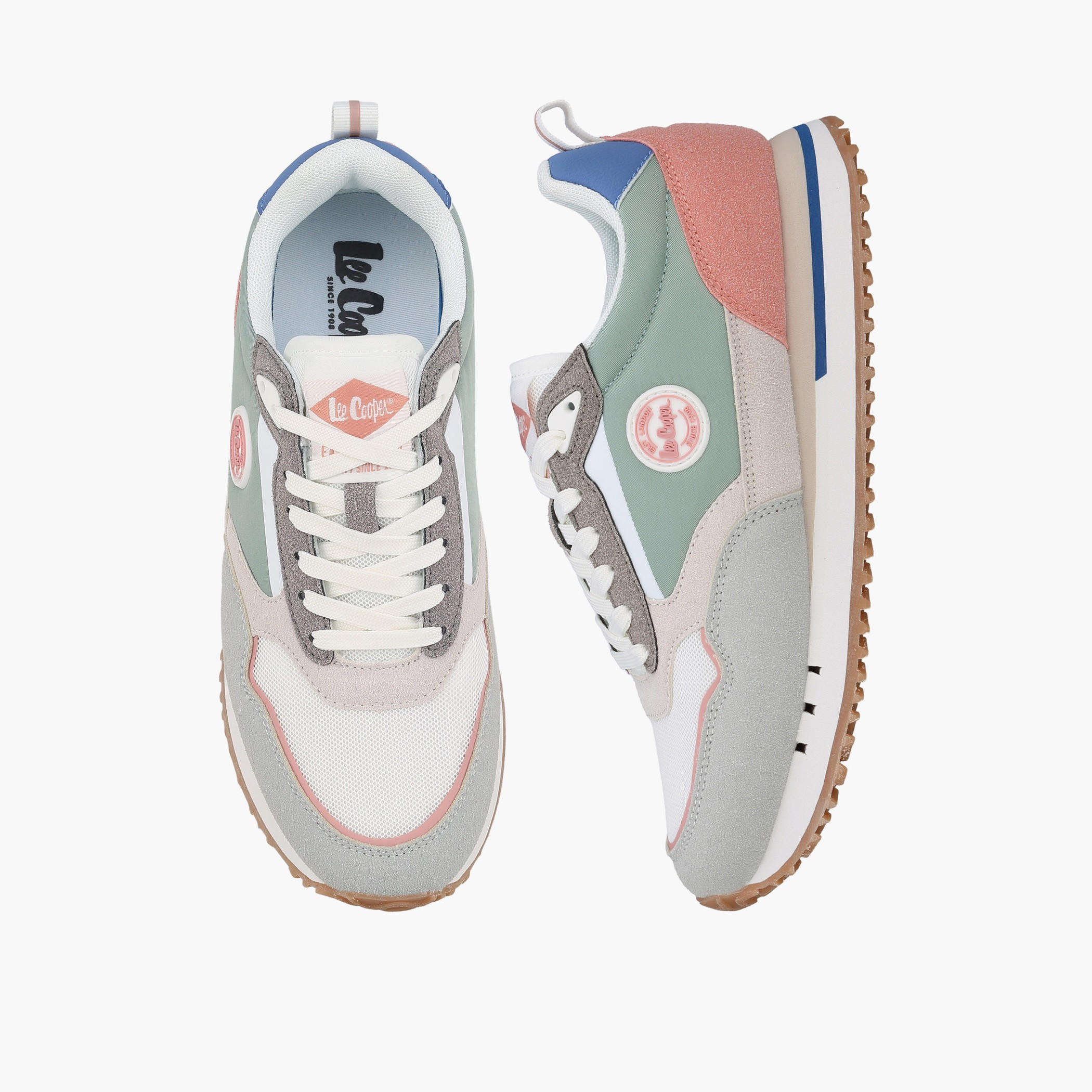Lee Cooper Women Logo Detail Lace-Up Ankle Sneakers-women-shoes-sneakers-image-1