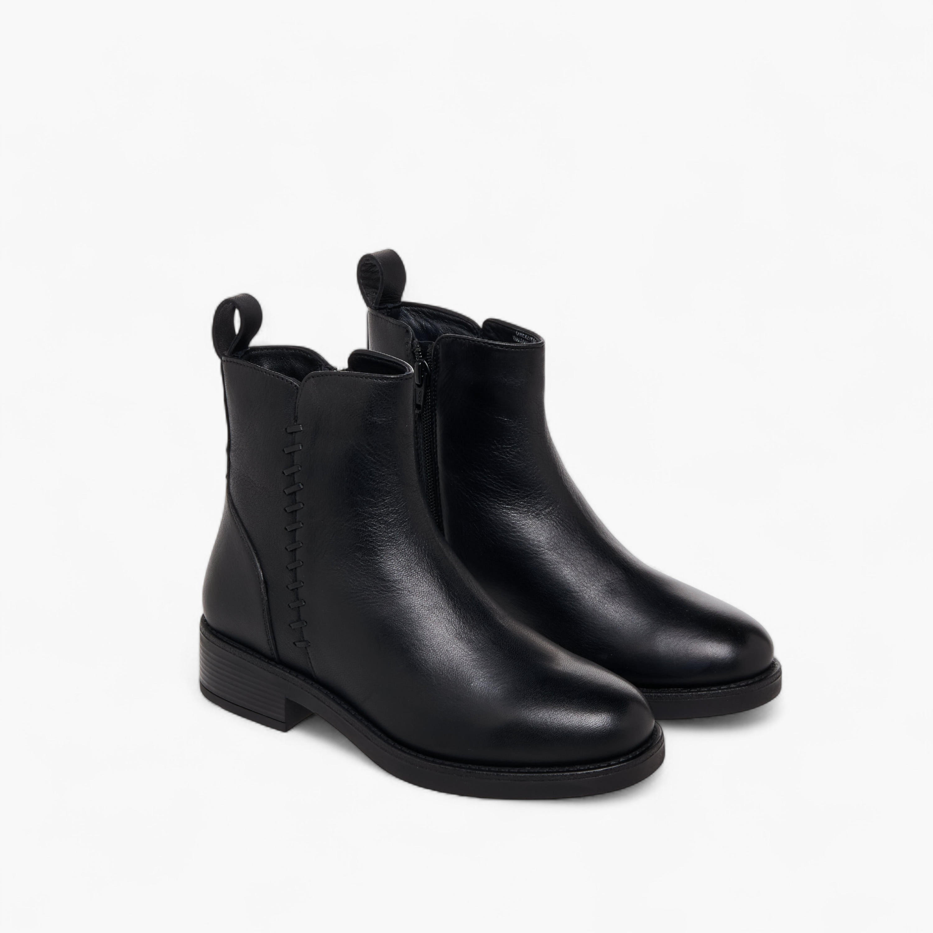 بوت جلد طول الكاحل بكعب سميك للنساء من بابريكا-women-shoes-boots-image-1