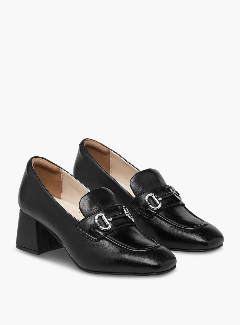 لوفر سهل الارتداء بزينة ميتاليك وكعب سميك من بابريكا-women-shoes-heels-image-1