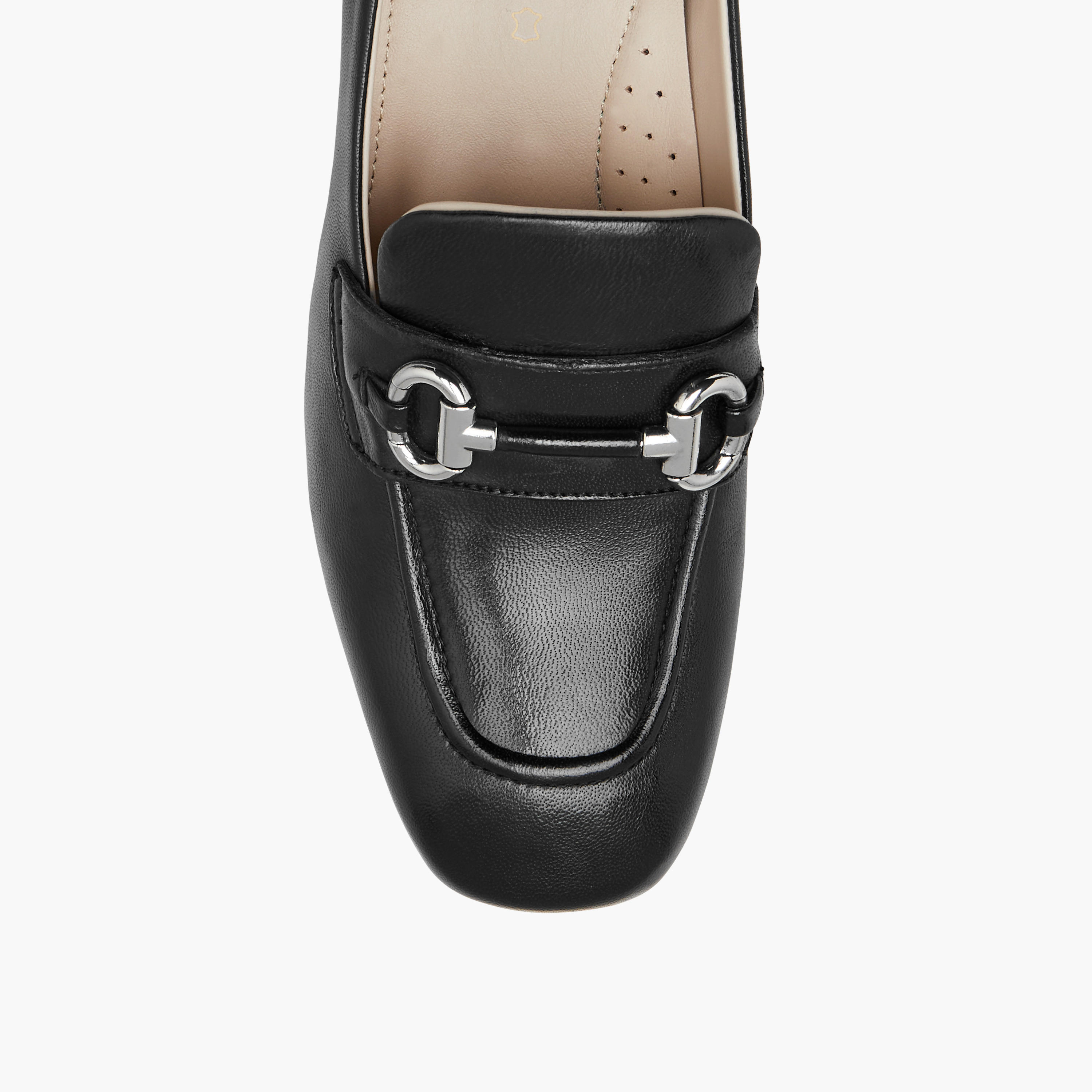 لوفر سهل الارتداء بزينة ميتاليك وكعب سميك من بابريكا-women-shoes-heels-image-4