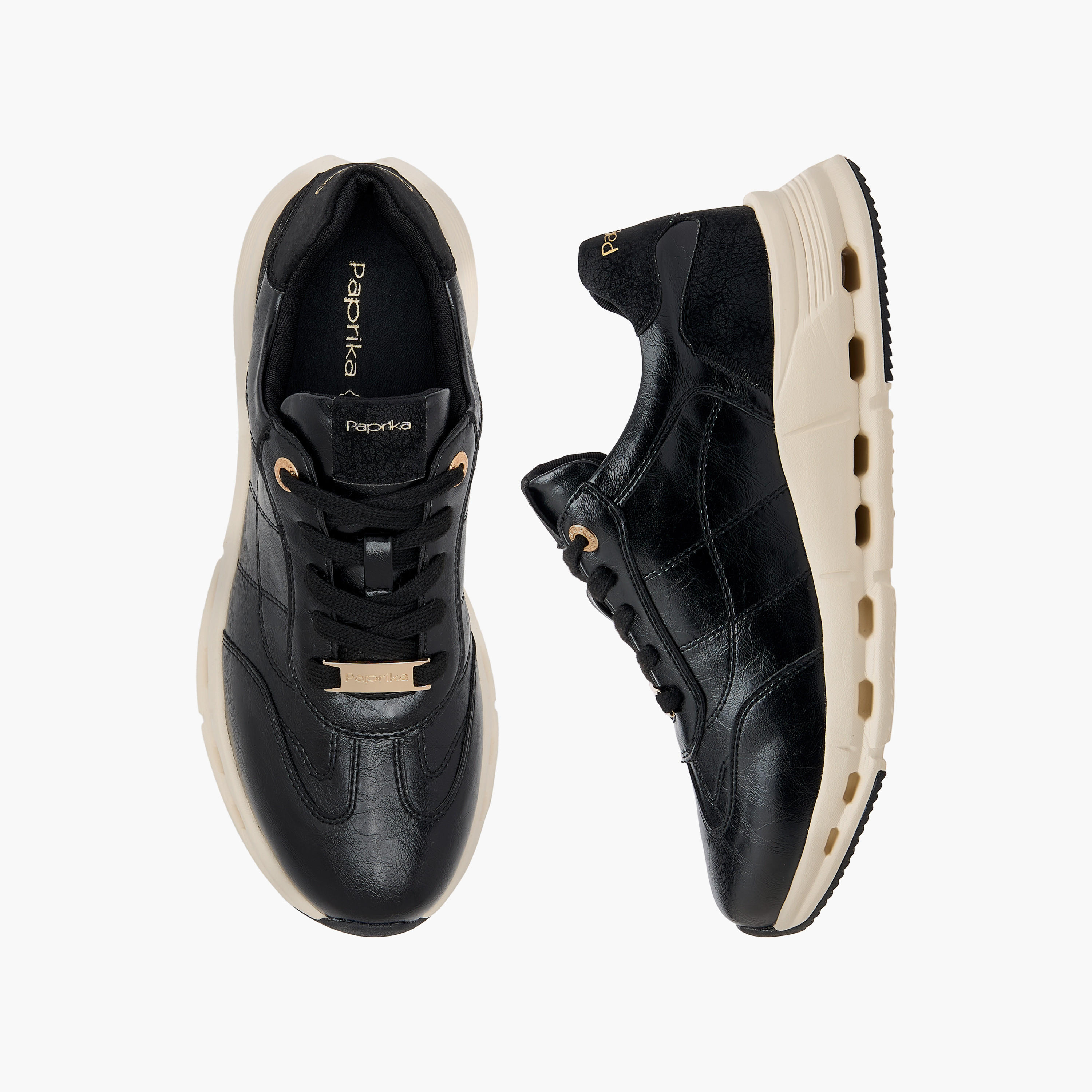 Paprika Logo Accent Lace-Up Sneakers-women-shoes-sneakers-image-1