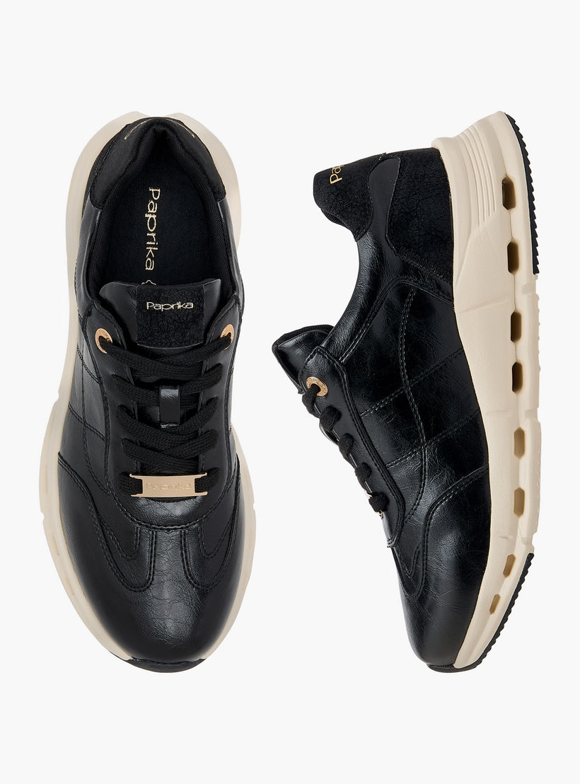 Paprika Logo Accent Lace-Up Sneakers-women-shoes-sneakers-image-1