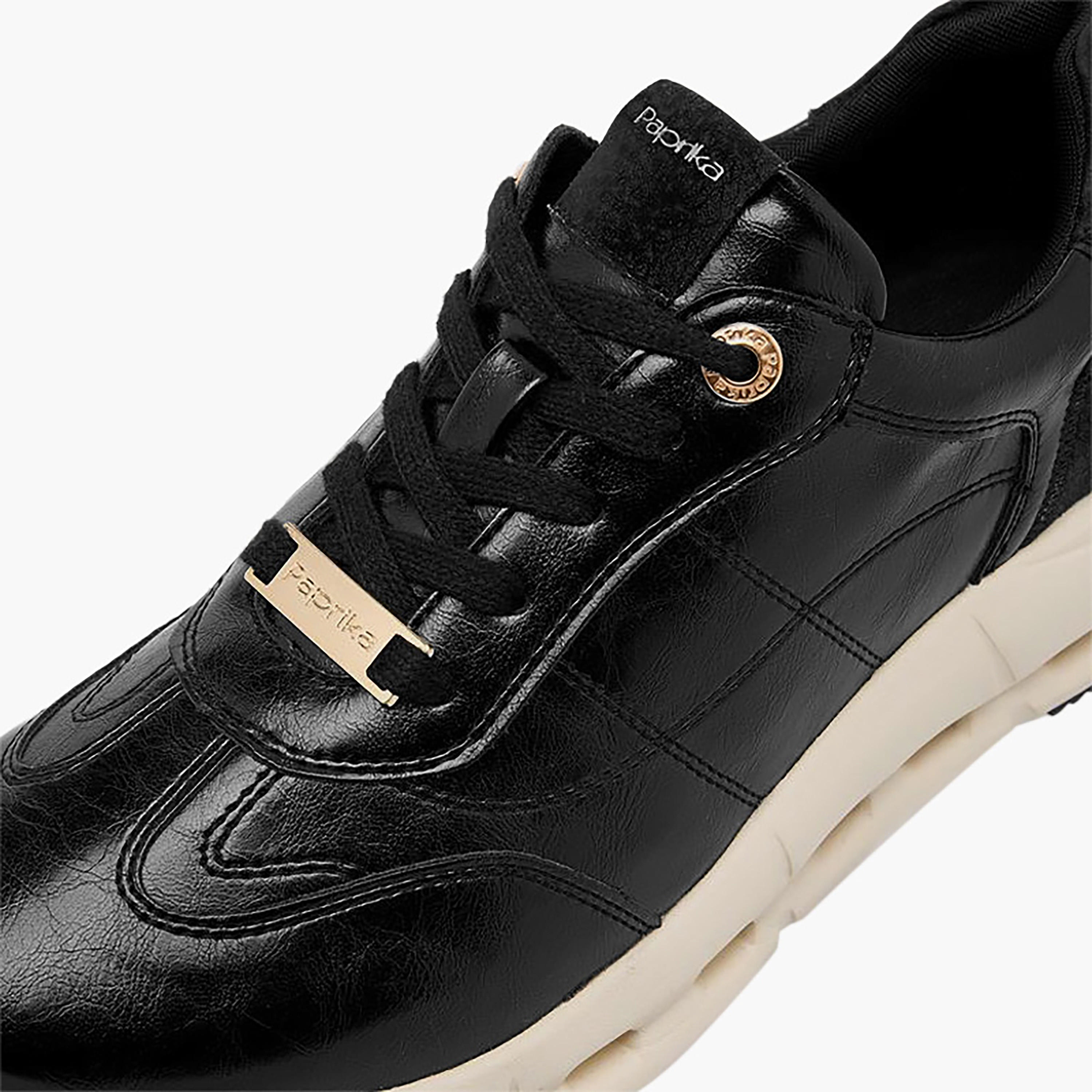 Paprika Logo Accent Lace-Up Sneakers-women-shoes-sneakers-image-4