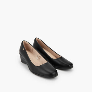 Flora Bella Solid Balleina Shoes with Wedge Heels-women-image-1