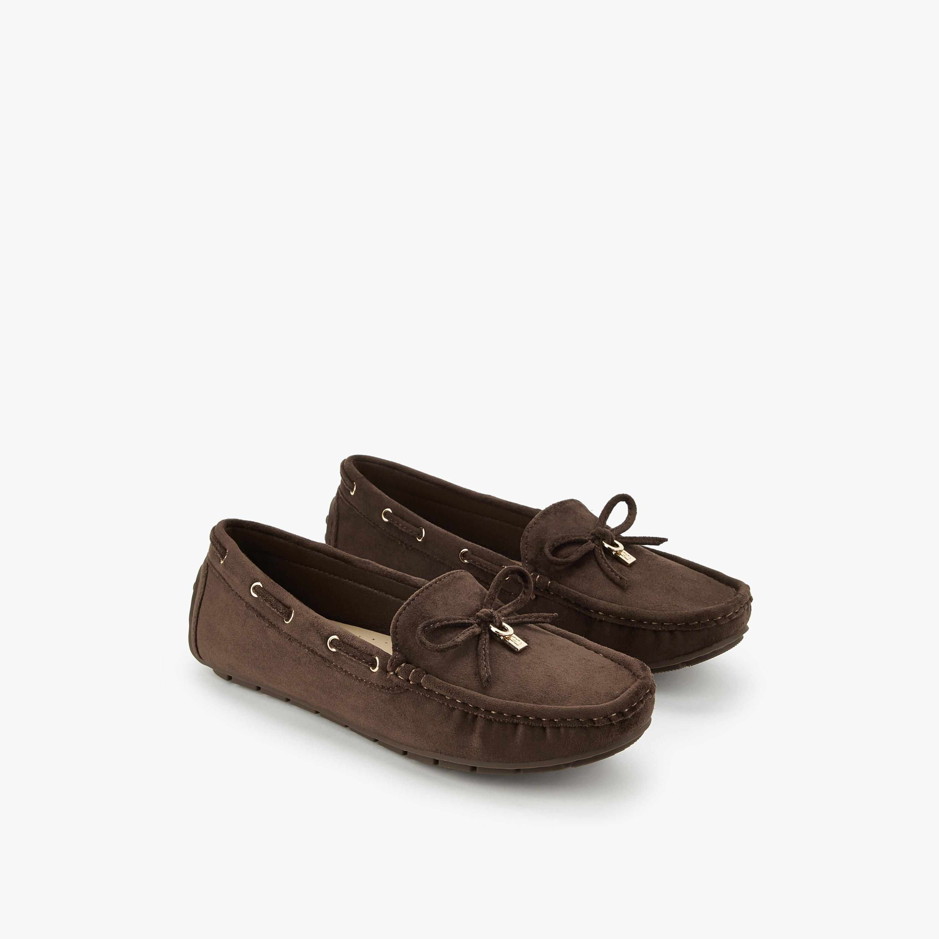 حذاء موكاسين نسائي مزين بفيونكة للنساء من فلورا بيلا-women-shoes-flats-moccasins-image-1