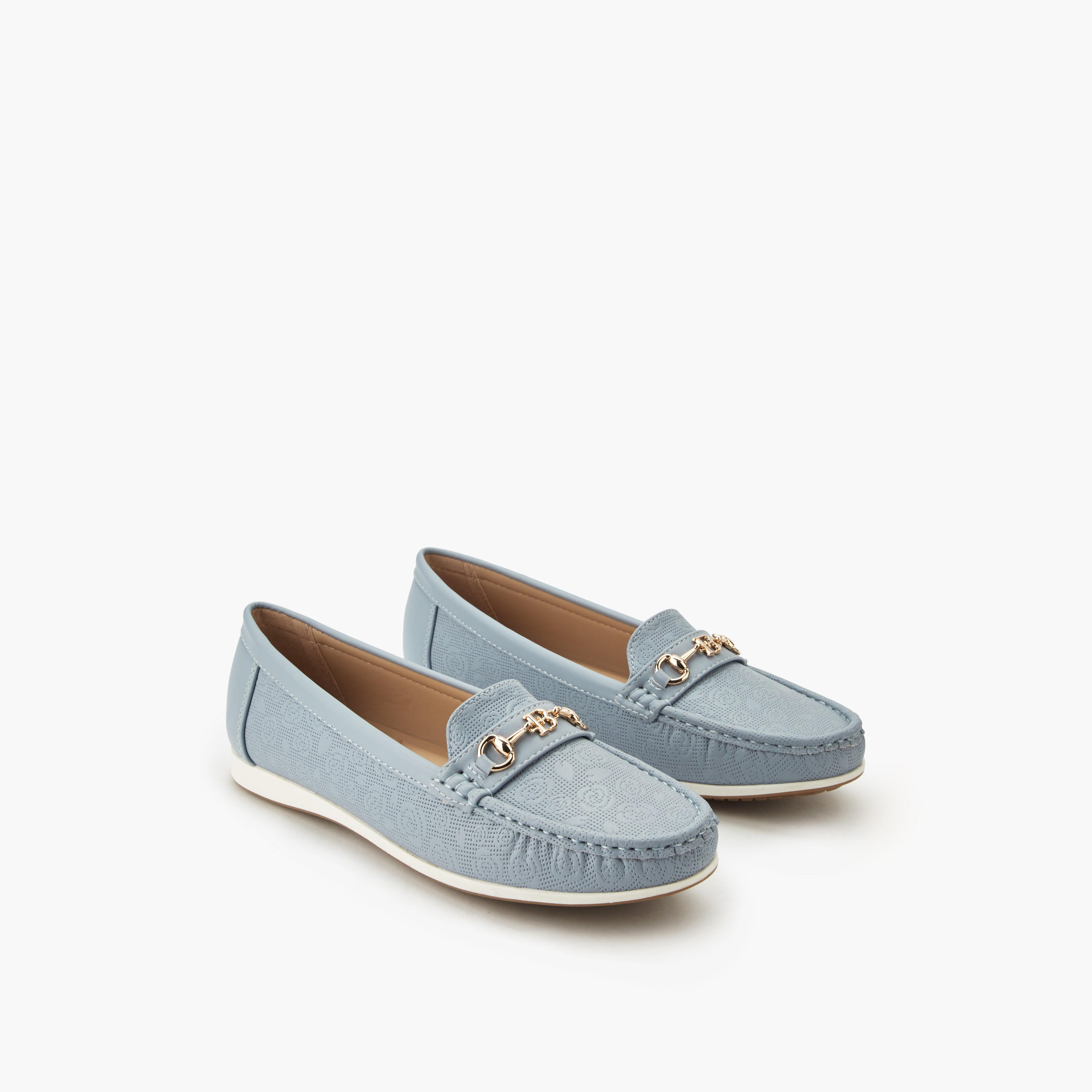 Flora Bella Women Floral Textured Loafers-women-shoes-flats-loafers-image-1