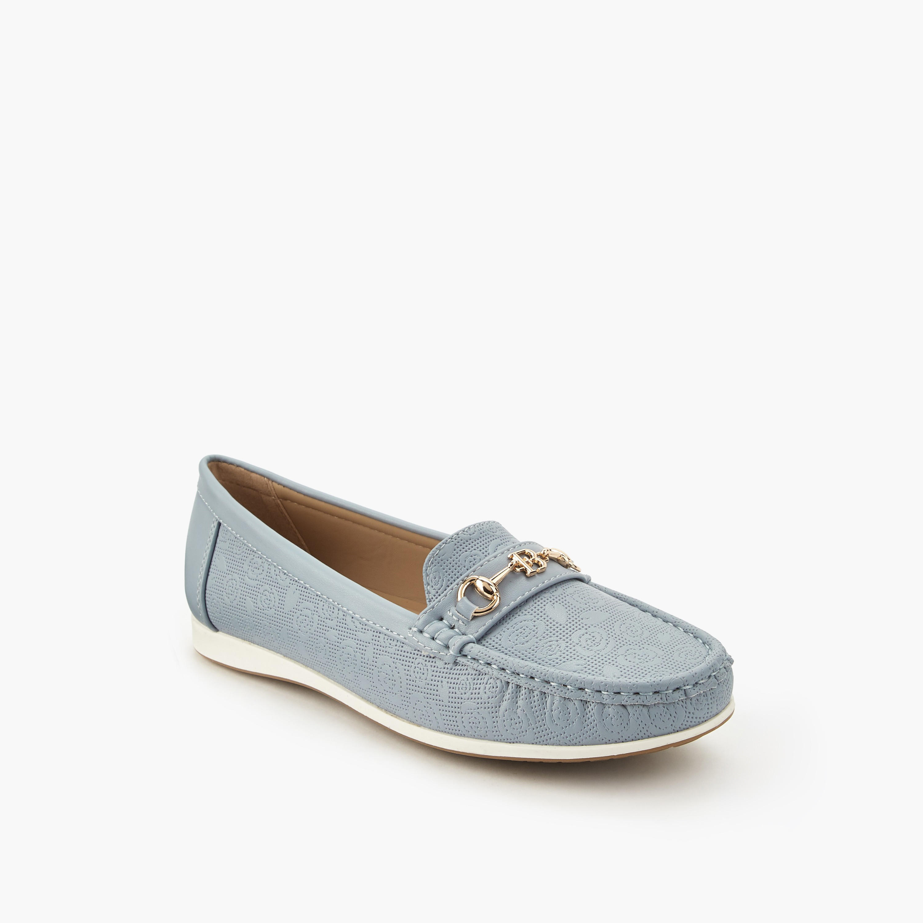 Flora Bella Women Floral Textured Loafers-women-shoes-flats-loafers-image-2