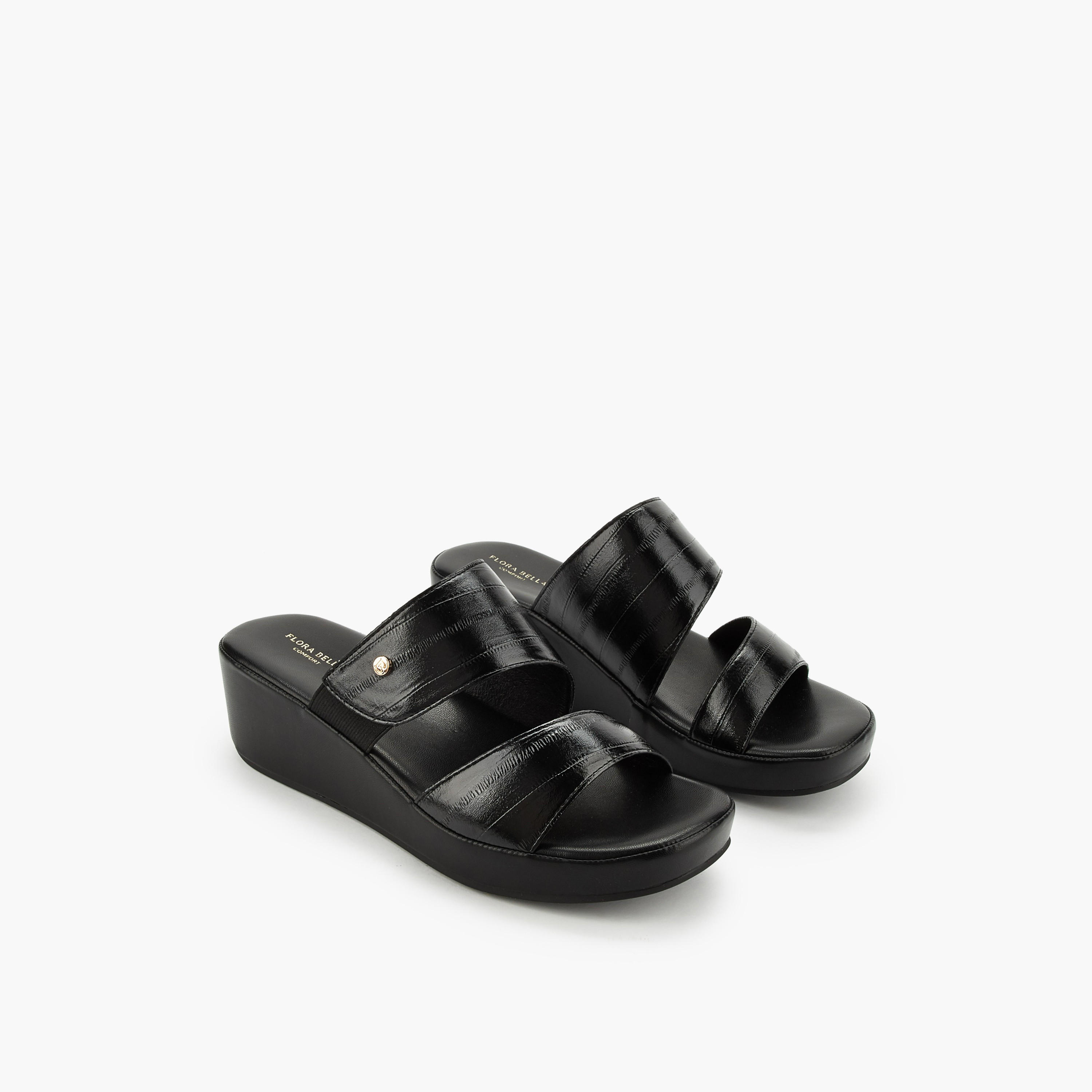 صندل نسائي بكعب ويدج مريح للنساء من فلورا بيلا-women-shoes-sandals-heeled-image-1