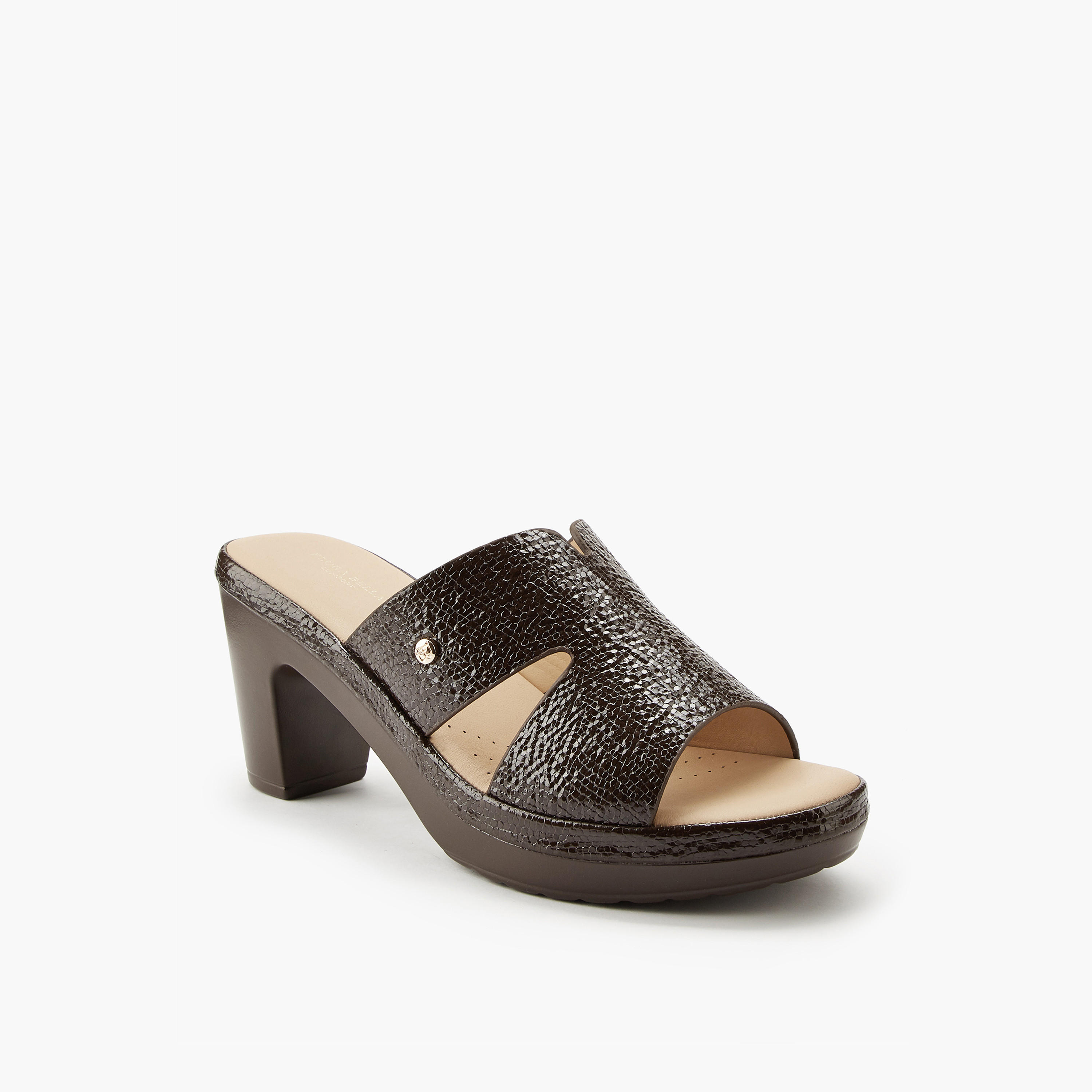 صندل سهل الارتداء وبارز الملمس بكعب سميك من فلورا بيلا-women-shoes-sandals-heeled-image-3