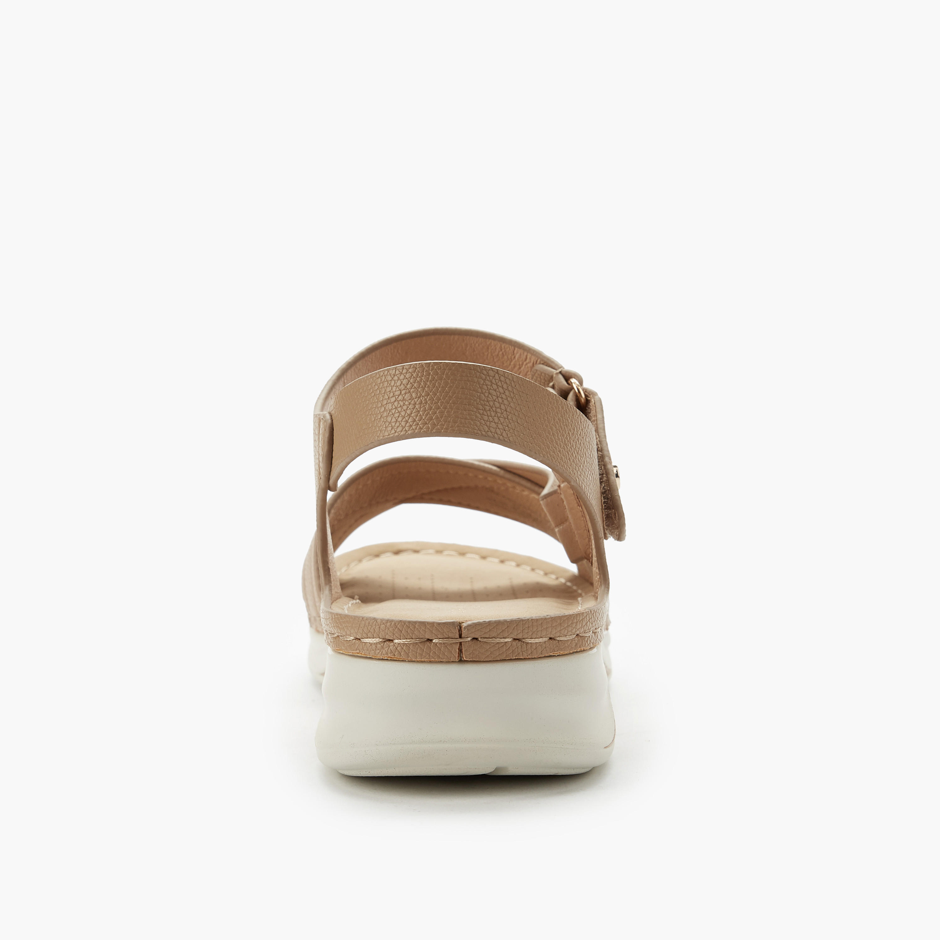 صندل بحزام متقاطع وشلايط إغلاق لاصق للنساء من فلورا بيلا-women-shoes-flats-sandals-image-5