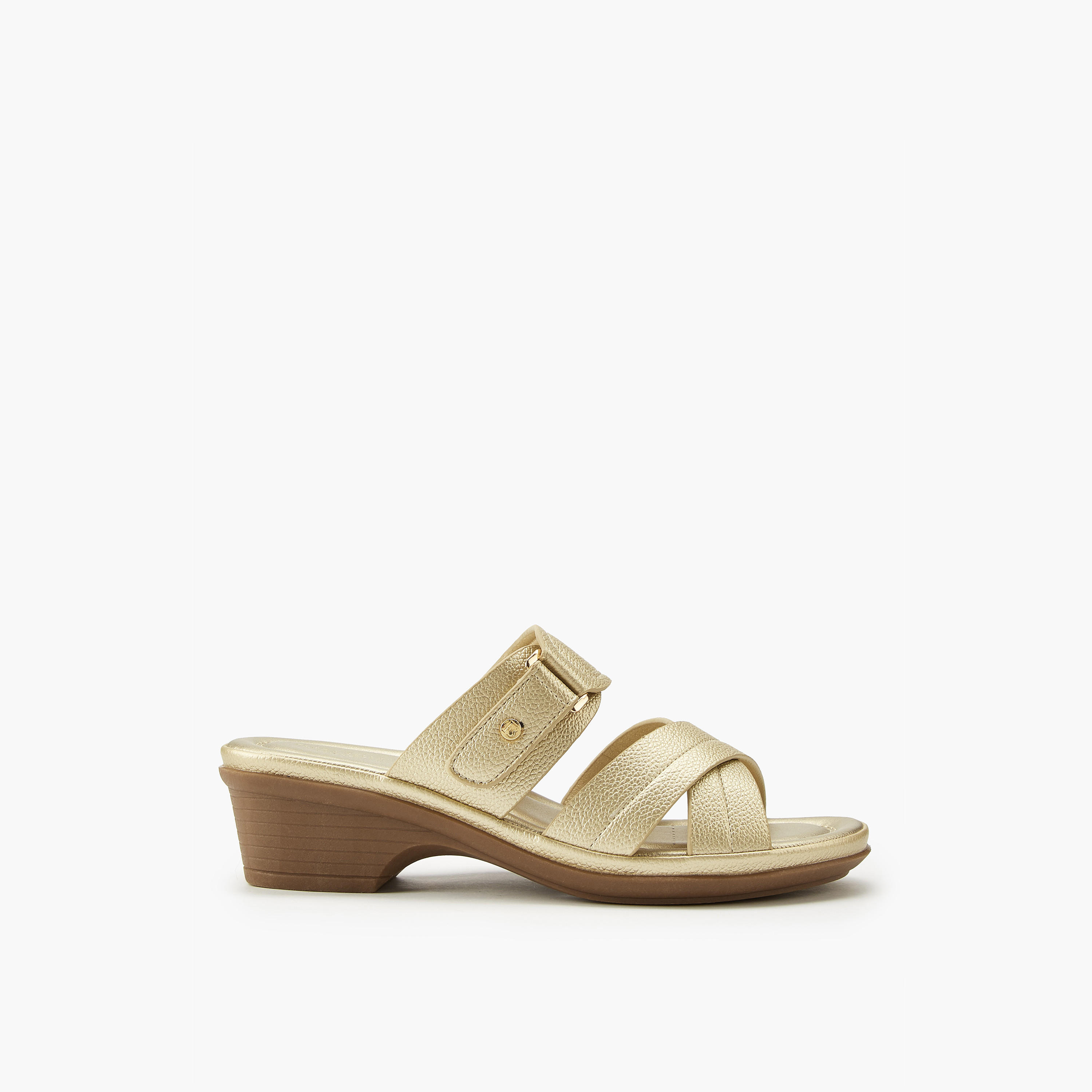 صندل بارز الملمس سهل الارتداء بحزام متقاطع من فلورا بيلا-women-shoes-sandals-heeled-image-2