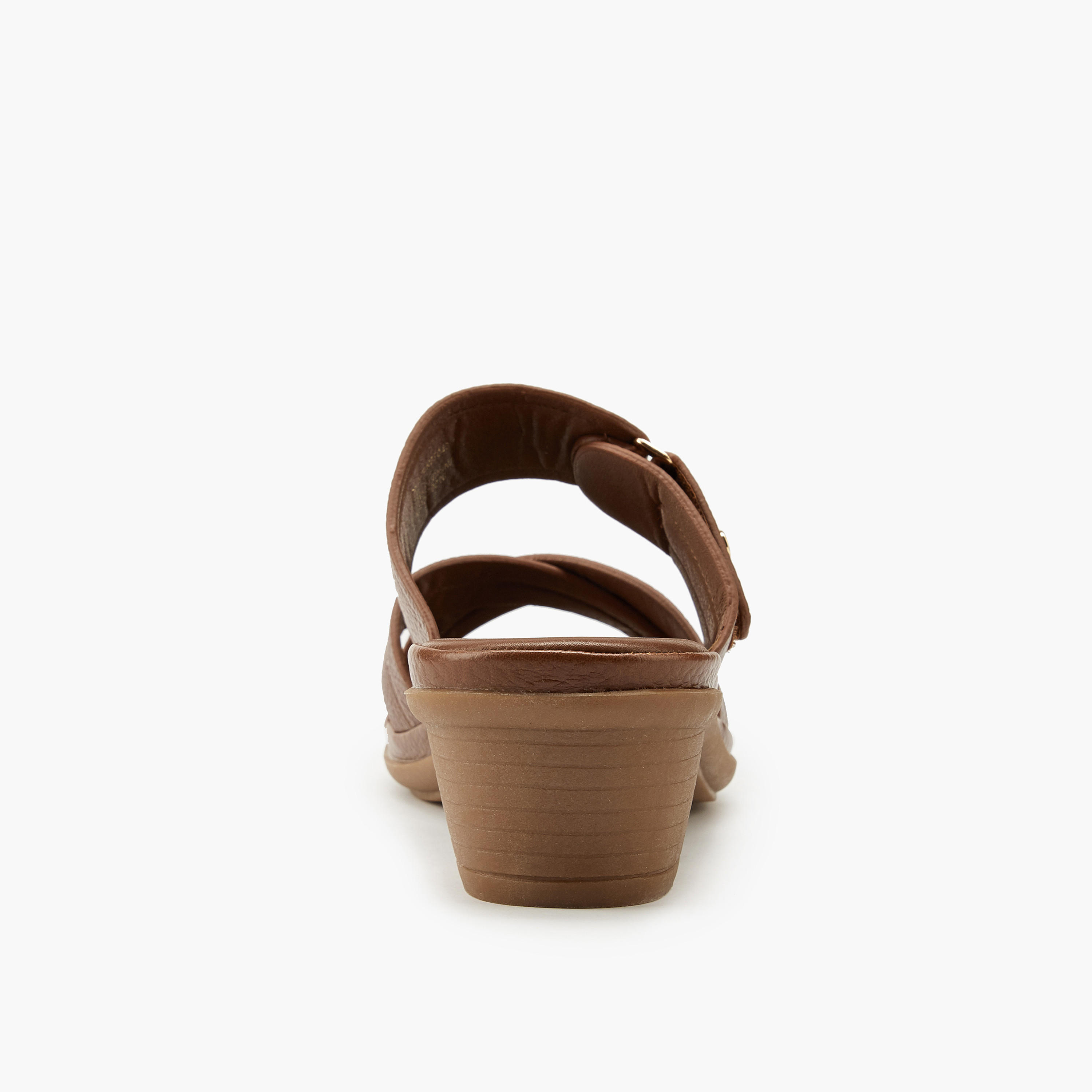 صندل بارز الملمس سهل الارتداء بحزام متقاطع من فلورا بيلا-women-shoes-sandals-heeled-image-5