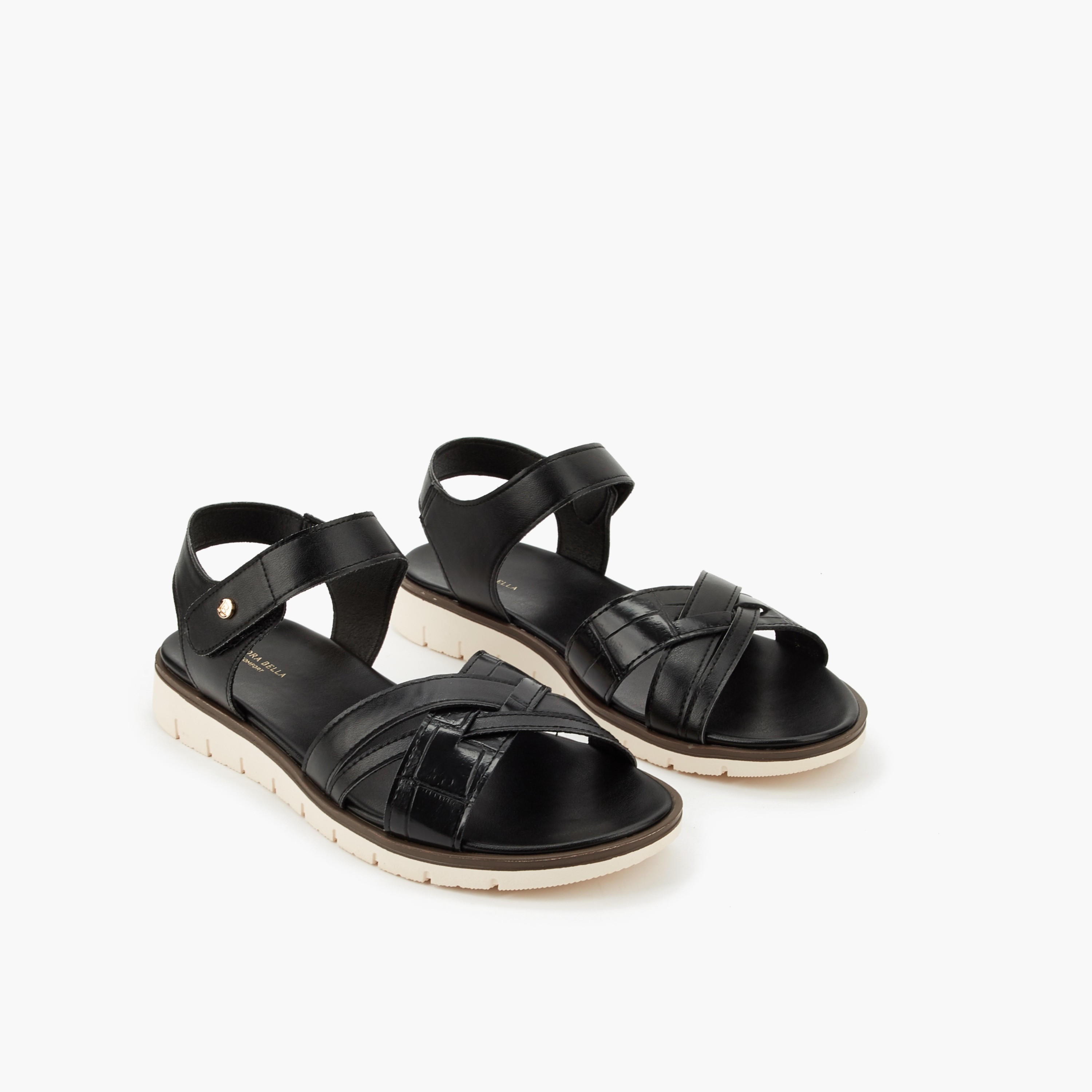 Flora Bella Women Cross Strap Sandals-women-shoes-flats-sandals-image-1