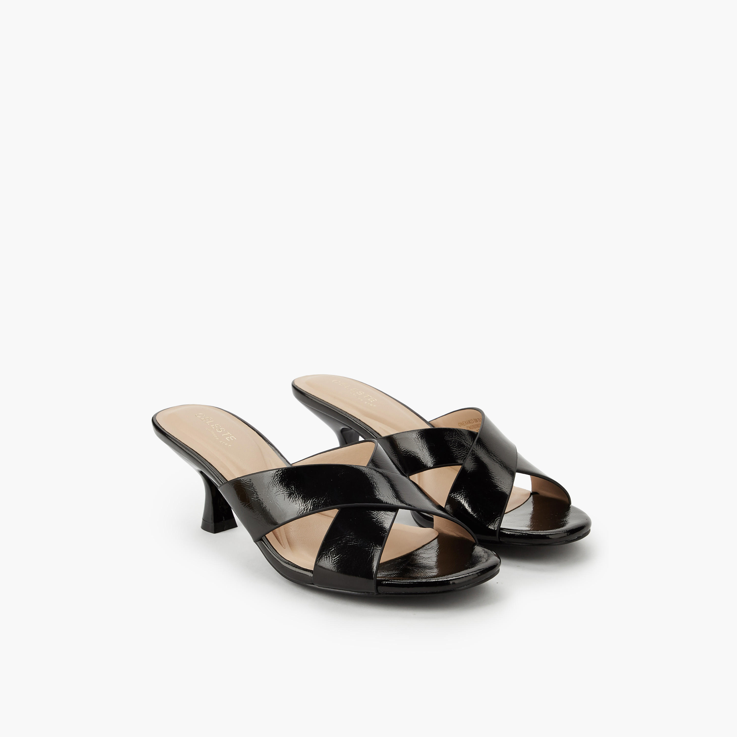 صندل بأحزمة متقاطعة وكعب صغير للنساء من سيليست-women-shoes-sandals-heeled-image-1