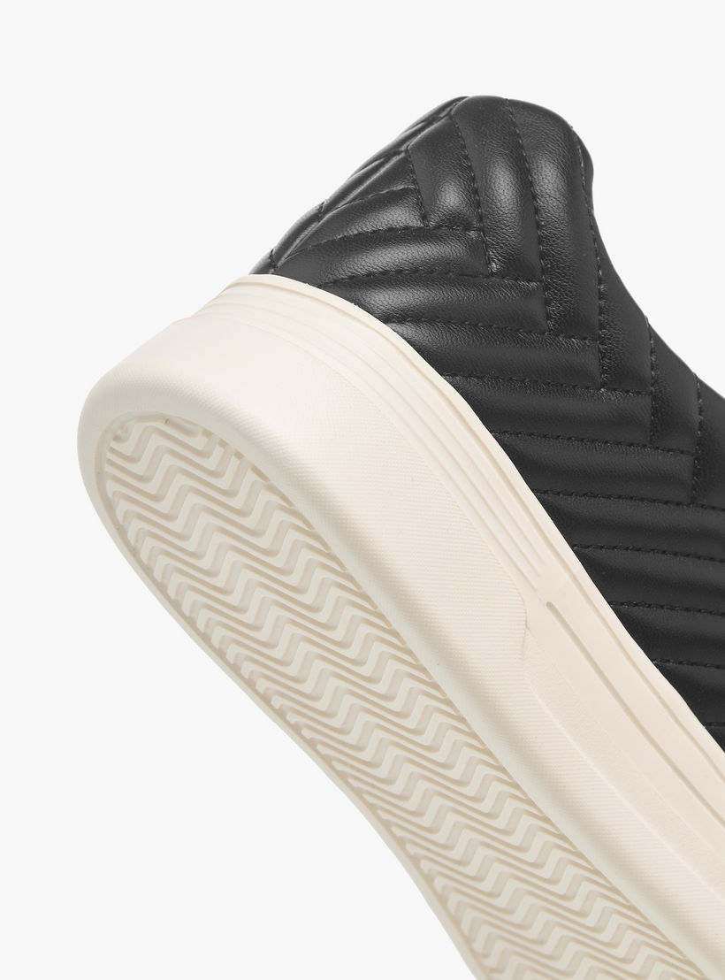 Paprika Quilted Sneakers with Lace-Up Closure-women-shoes-sneakers-image-5