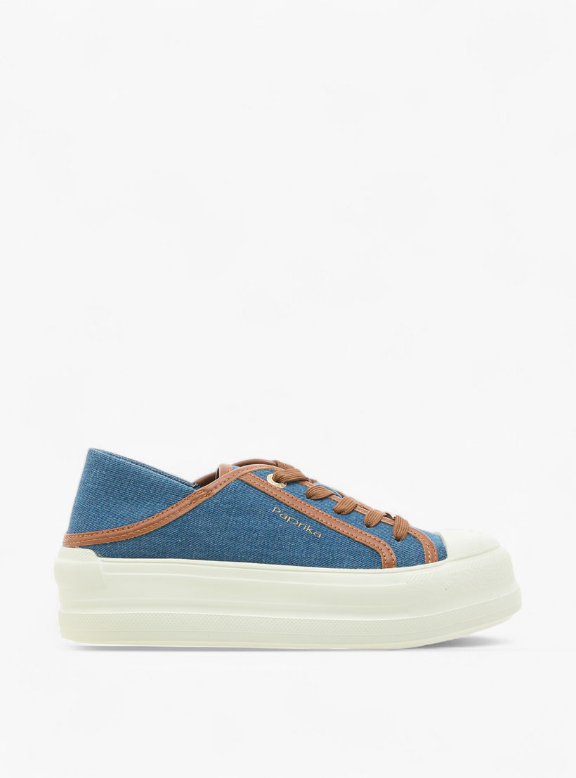 حذاء رياضي بطبعات شعار مع رباط وزينة معدنية من بابريكا-women-shoes-sneakers-image-3