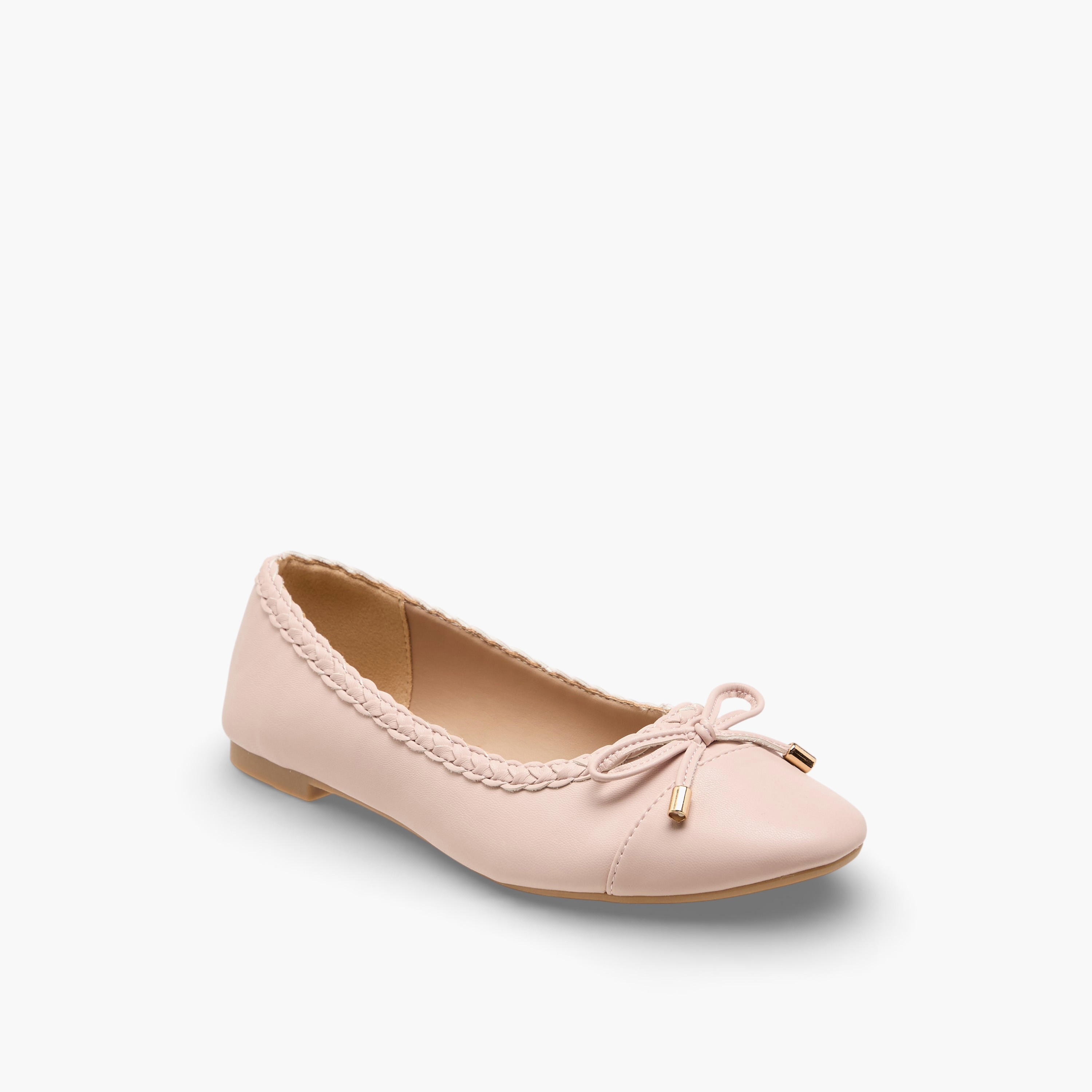 Floral Bella Women Braided Accent Ballerina Shoes-women-shoes-flats-ballerinas-image-2