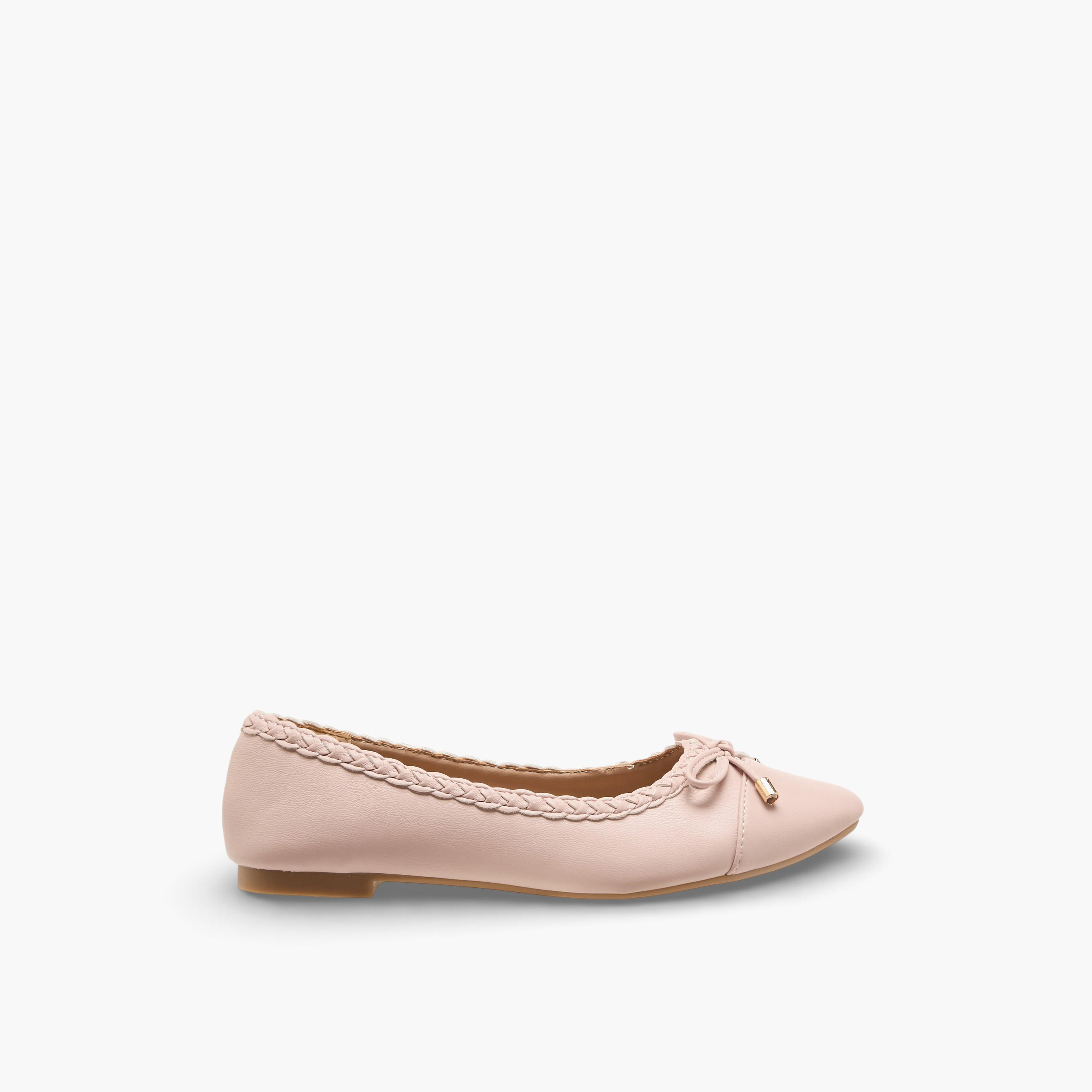 Floral Bella Women Braided Accent Ballerina Shoes-women-shoes-flats-ballerinas-image-3