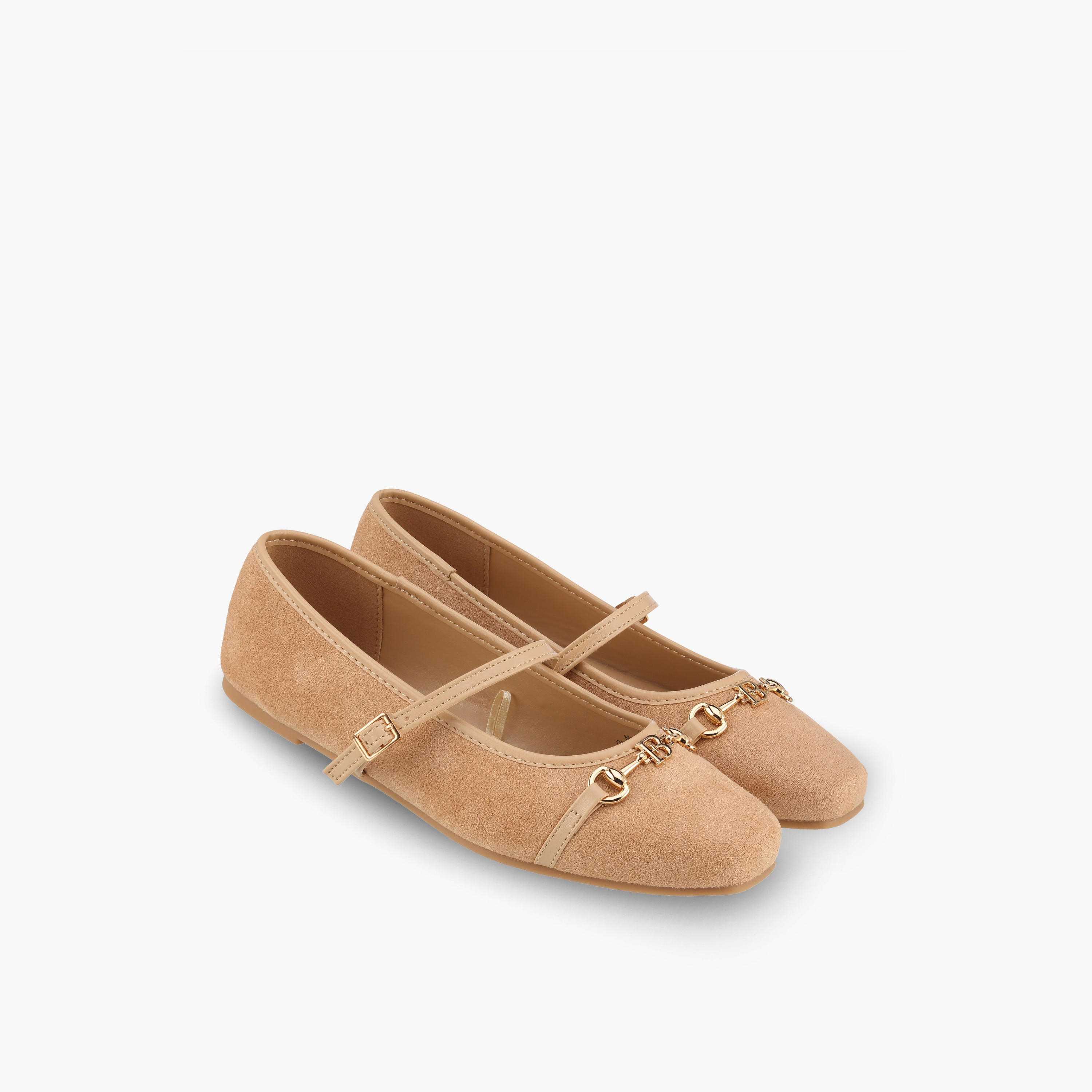 حذاء ماري جين بتفاصيل معدنية للنساء من فلورا بيلا-women-shoes-ballerinas-image-1