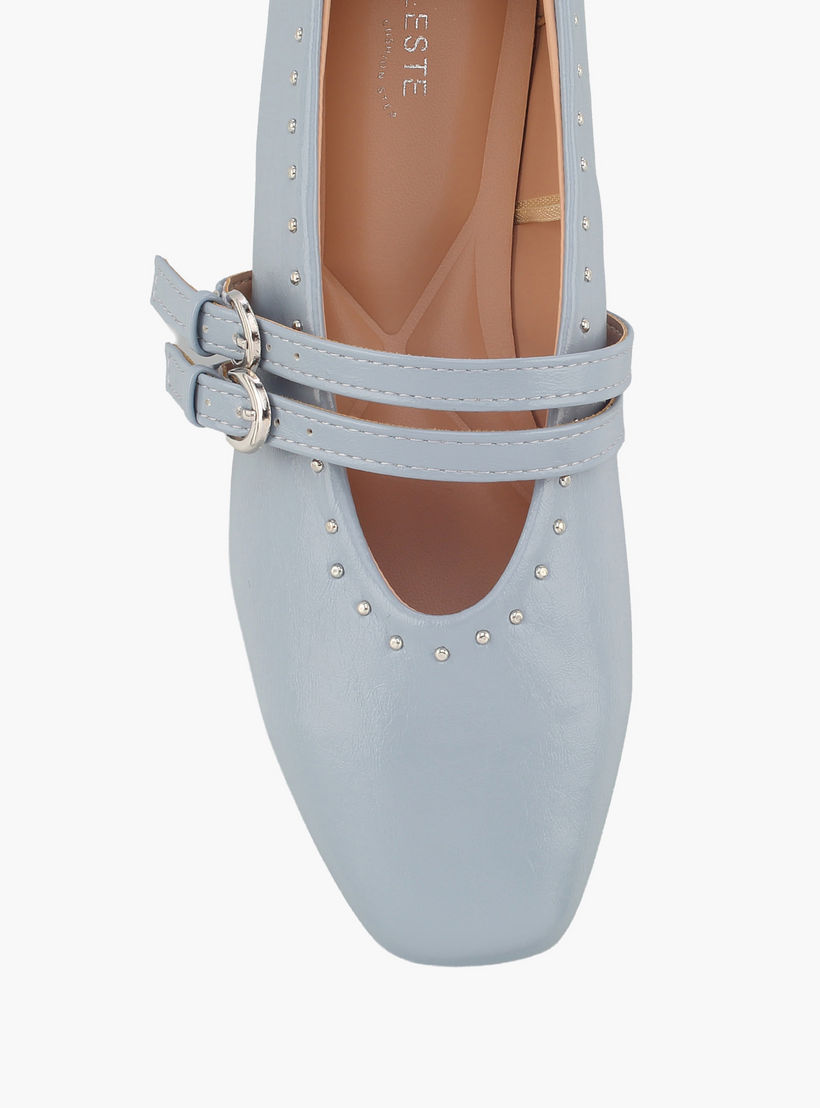 حذاء ماري مزين بحزام مزدوج للنساء من سيليست-women-shoes-ballerinas-image-4