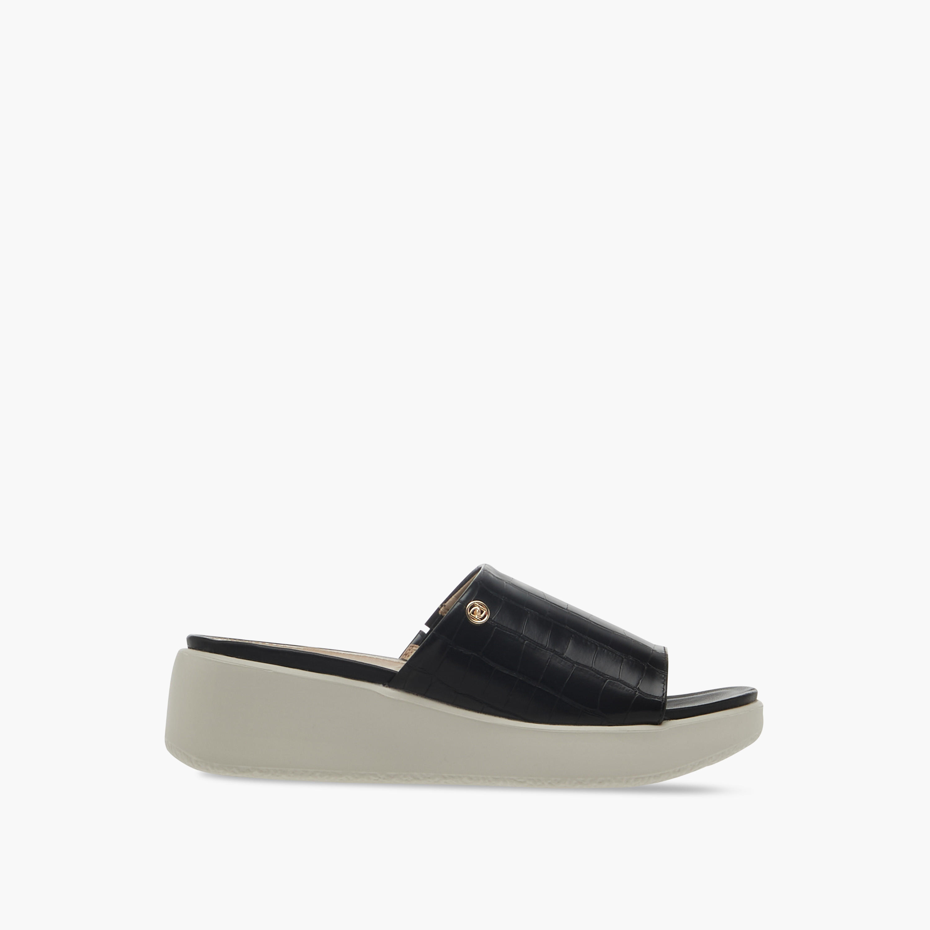صندل مريح سهل الارتداء بارز الملمس بكعب ويدج من بابريكا-women-shoes-sandals-heeled-image-3
