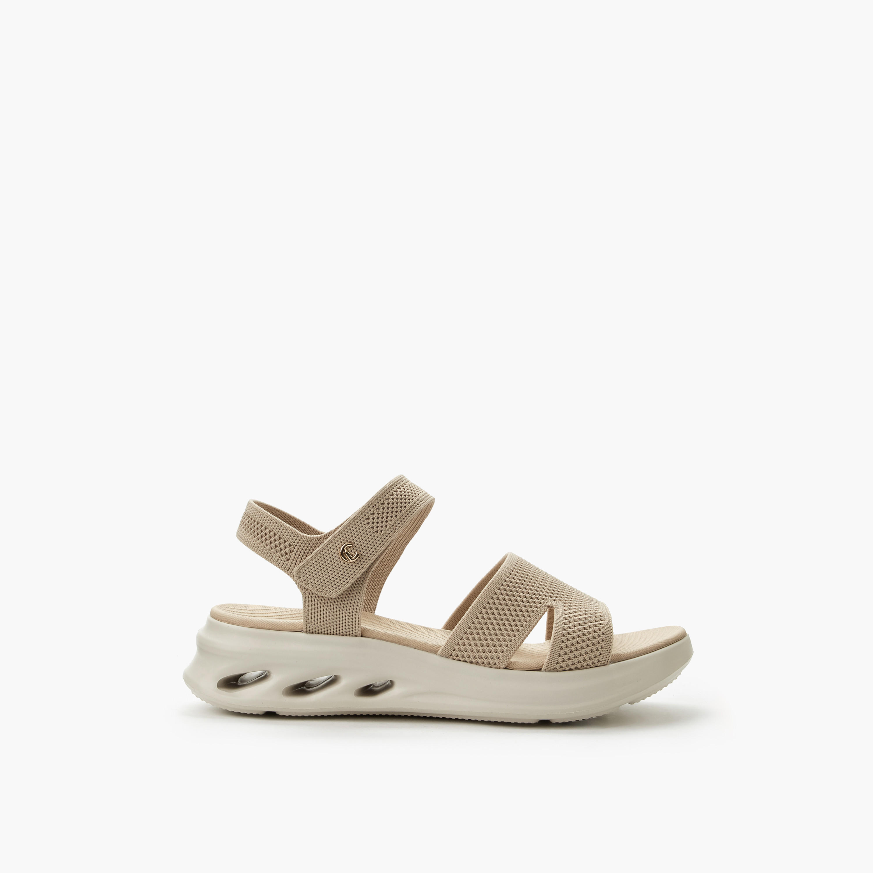 صندل فلاتفورم بحزام للنساء من لو كونفورت-women-shoes-sandals-heeled-image-3