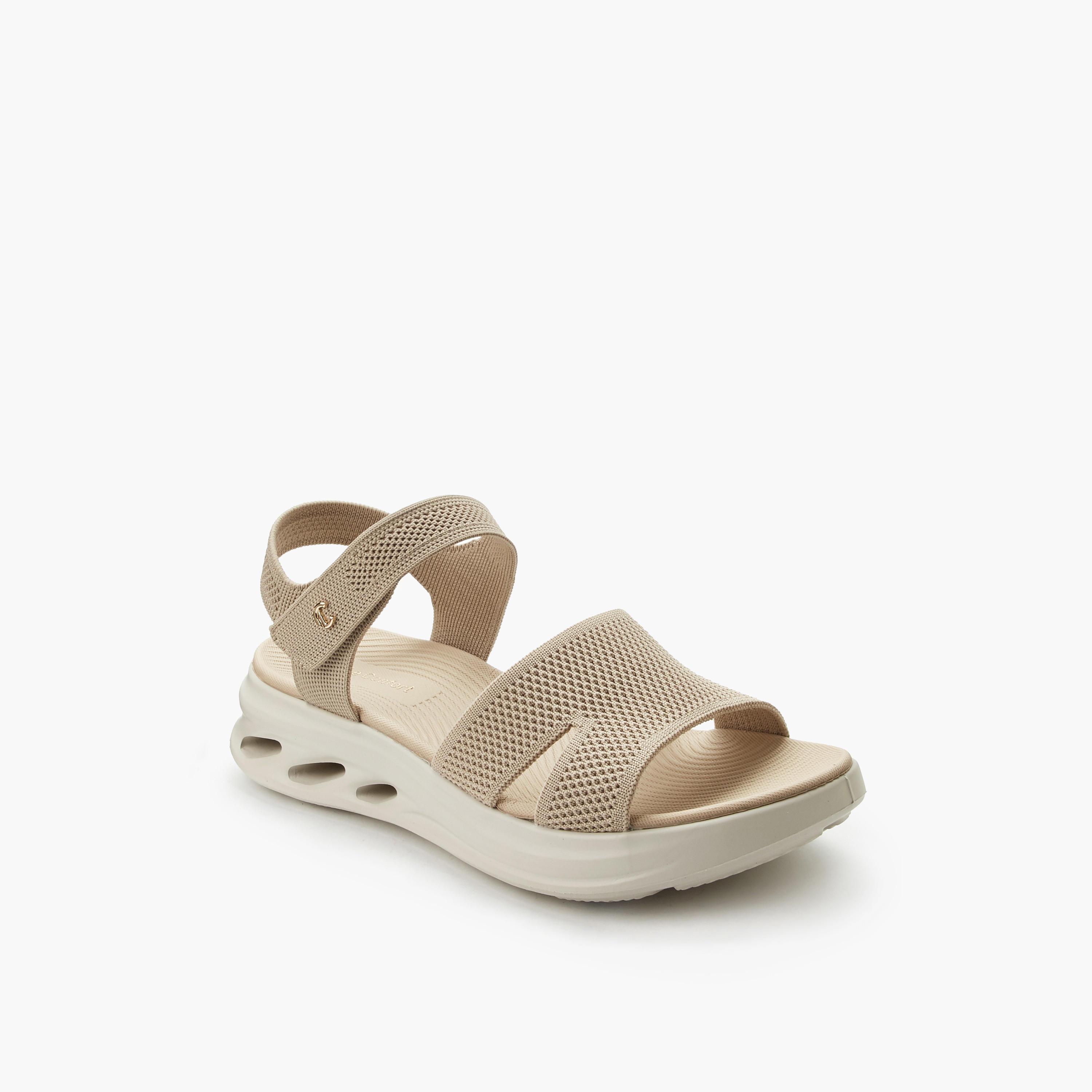 صندل فلاتفورم بحزام للنساء من لو كونفورت-women-shoes-sandals-heeled-image-4