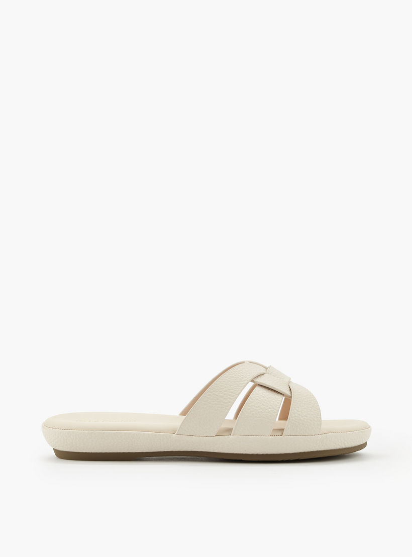 Le Confort Women Textured Slip-On Sandals-women-shoes-sandals-flats-image-3