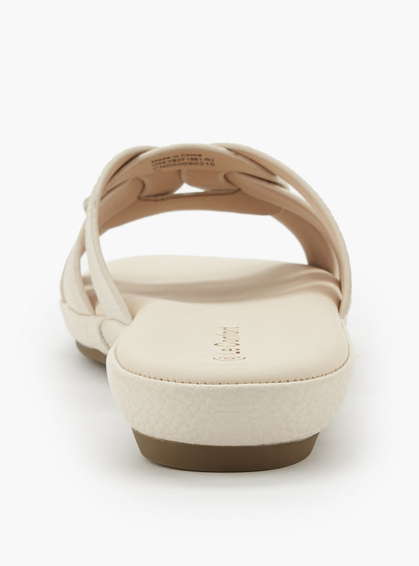 Le Confort Women Textured Slip-On Sandals-women-shoes-sandals-flats-image-5