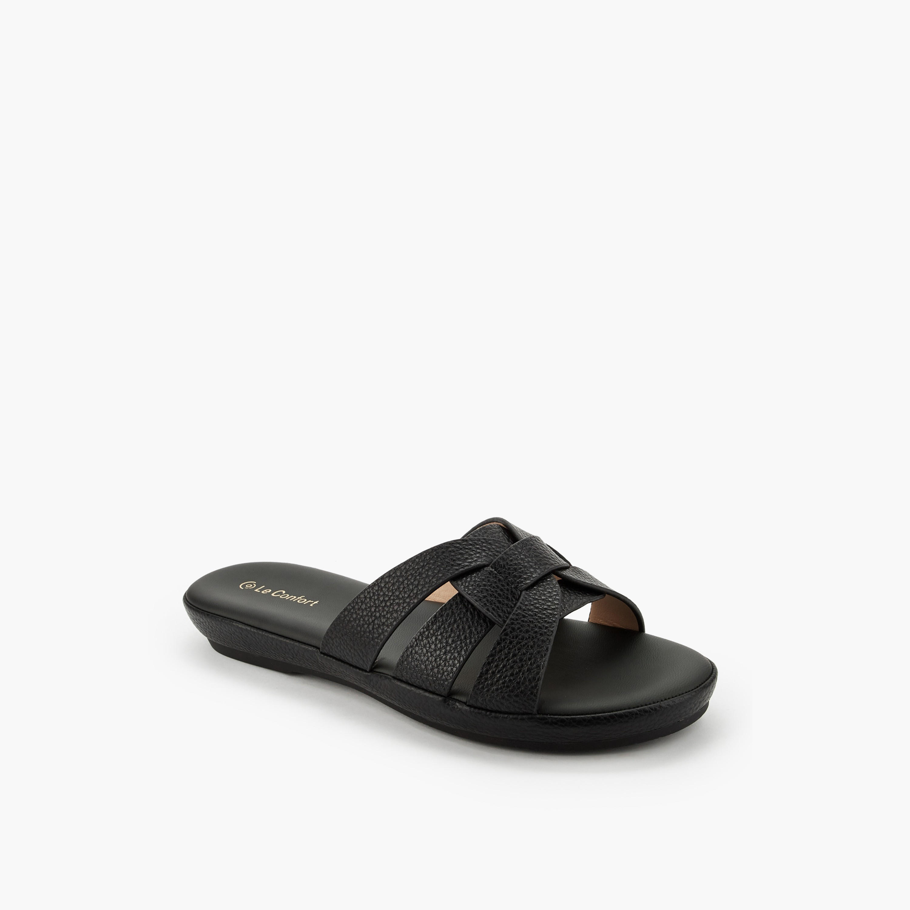 صندل بارز الملمس وسهل الارتداء للنساء من لو كونفورت-women-shoes-sandals-flats-image-2