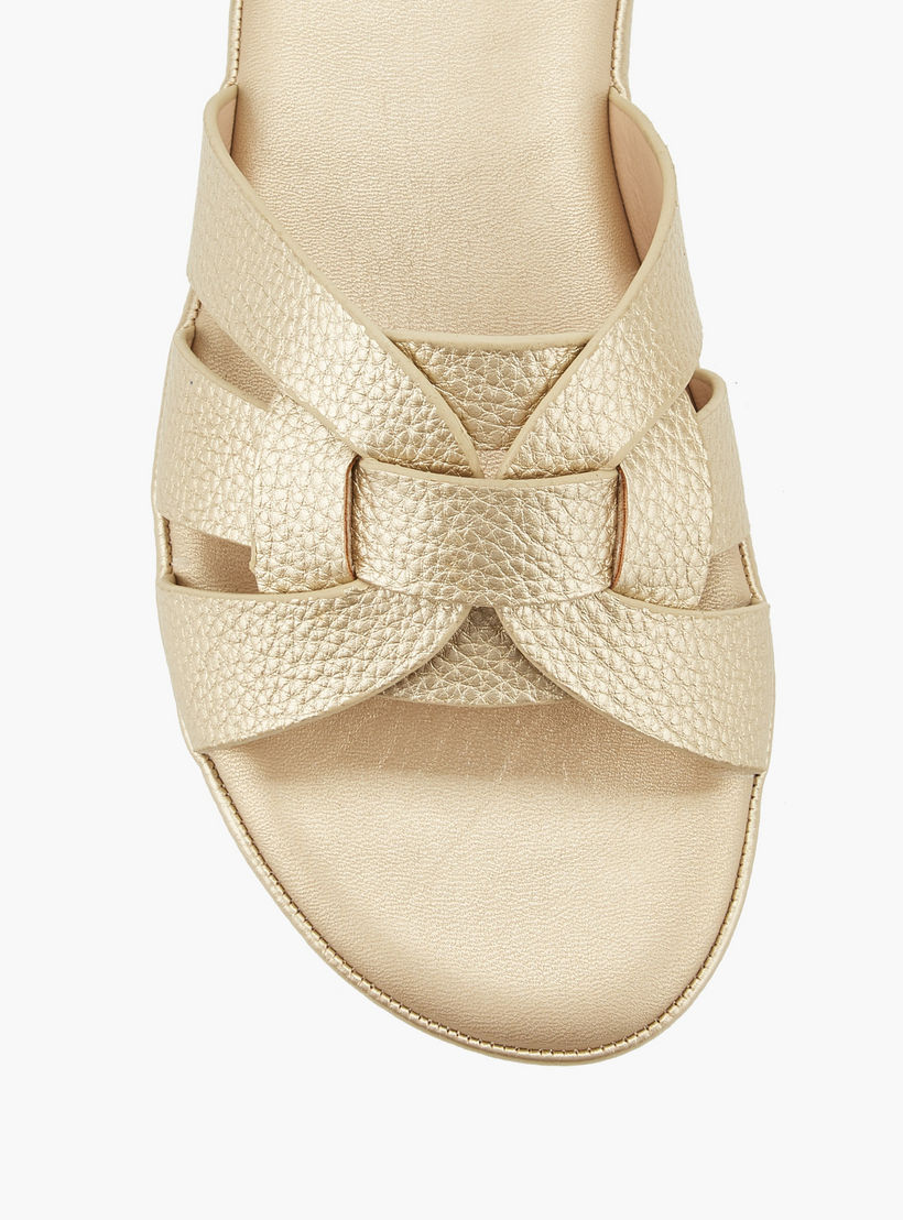 Le Confort Women Textured Slip-On Sandals-women-shoes-sandals-flats-image-4