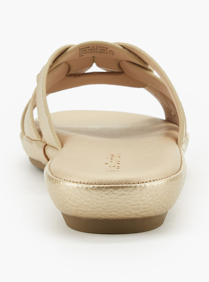 Le Confort Women Textured Slip-On Sandals-women-shoes-sandals-flats-image-5