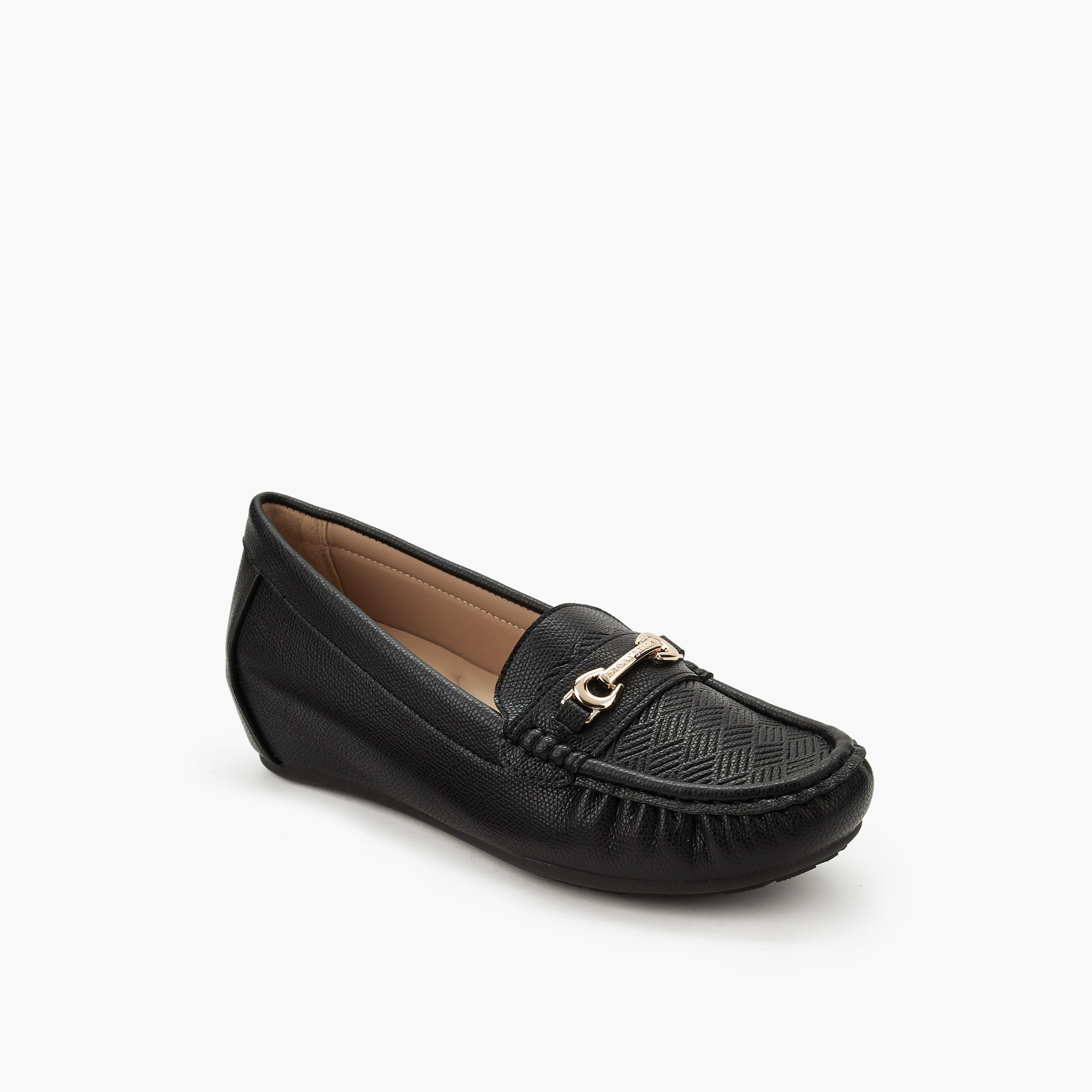 Flora Bella Women Metal Accent Loafers-women-shoes-heels-image-2