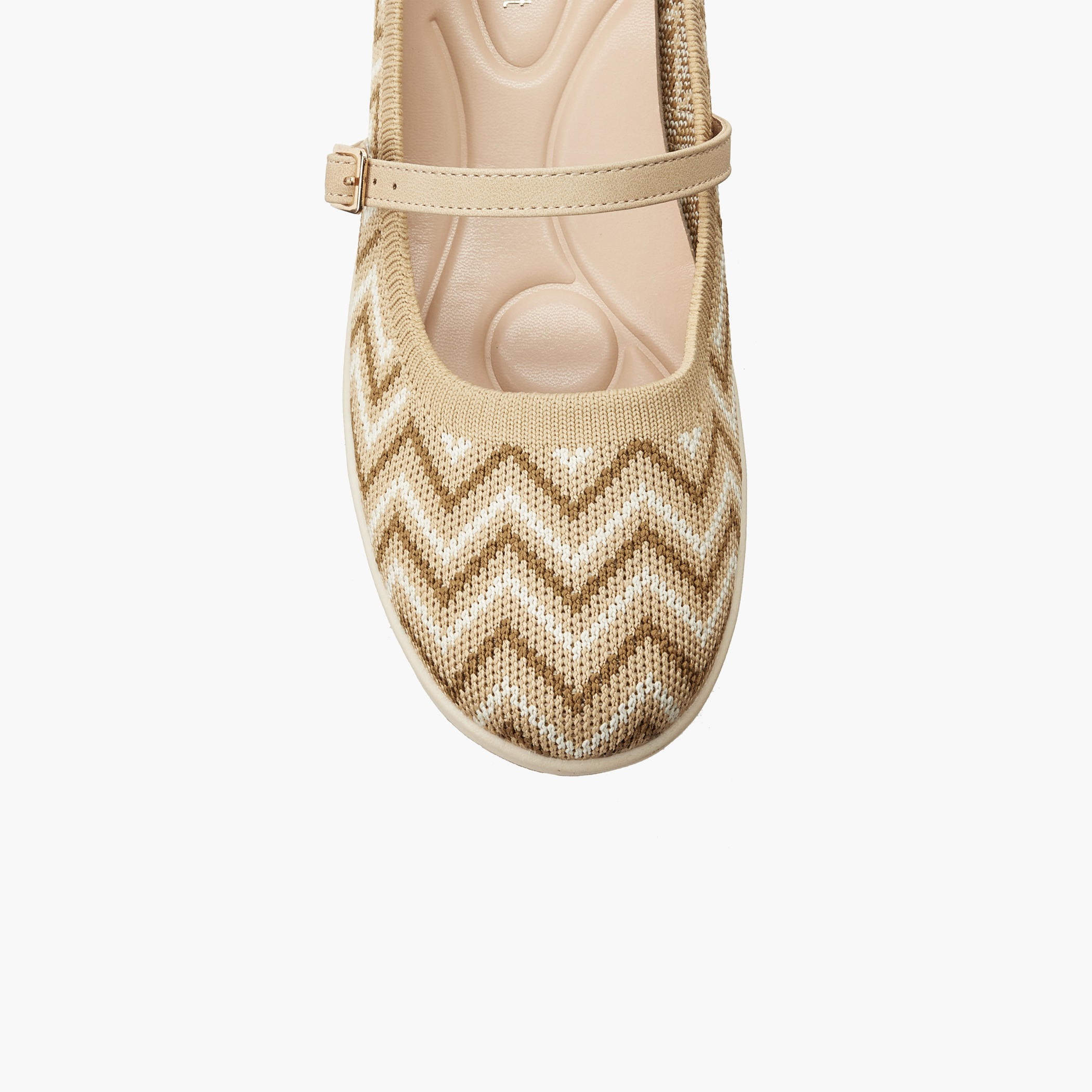 Le Confort Women Chevron Textured Ballerina Shoes-women-shoes-ballerinas-image-4