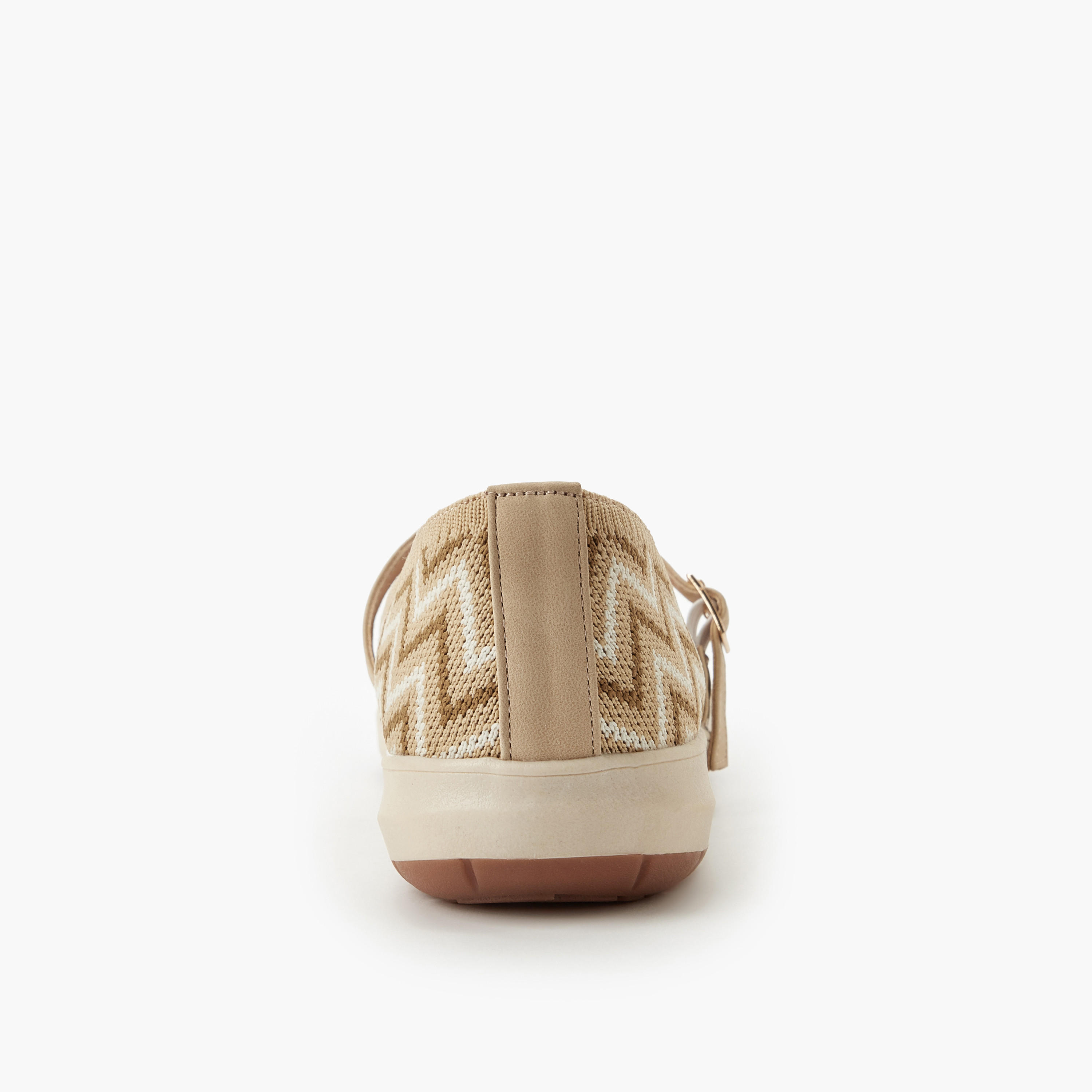 Le Confort Women Chevron Textured Ballerina Shoes-women-shoes-ballerinas-image-5