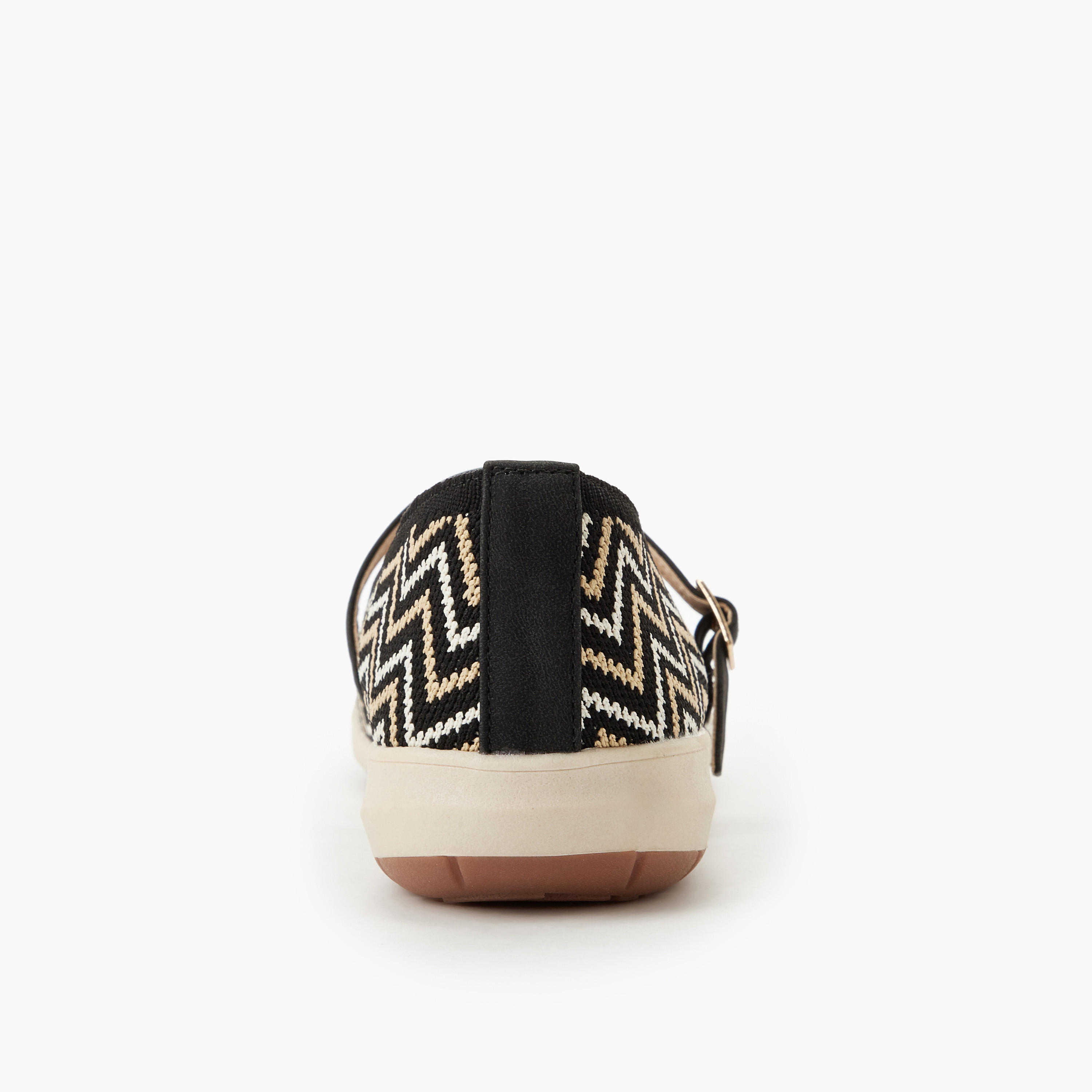 Le Confort Women Chevron Textured Ballerina Shoes-women-shoes-ballerinas-image-5