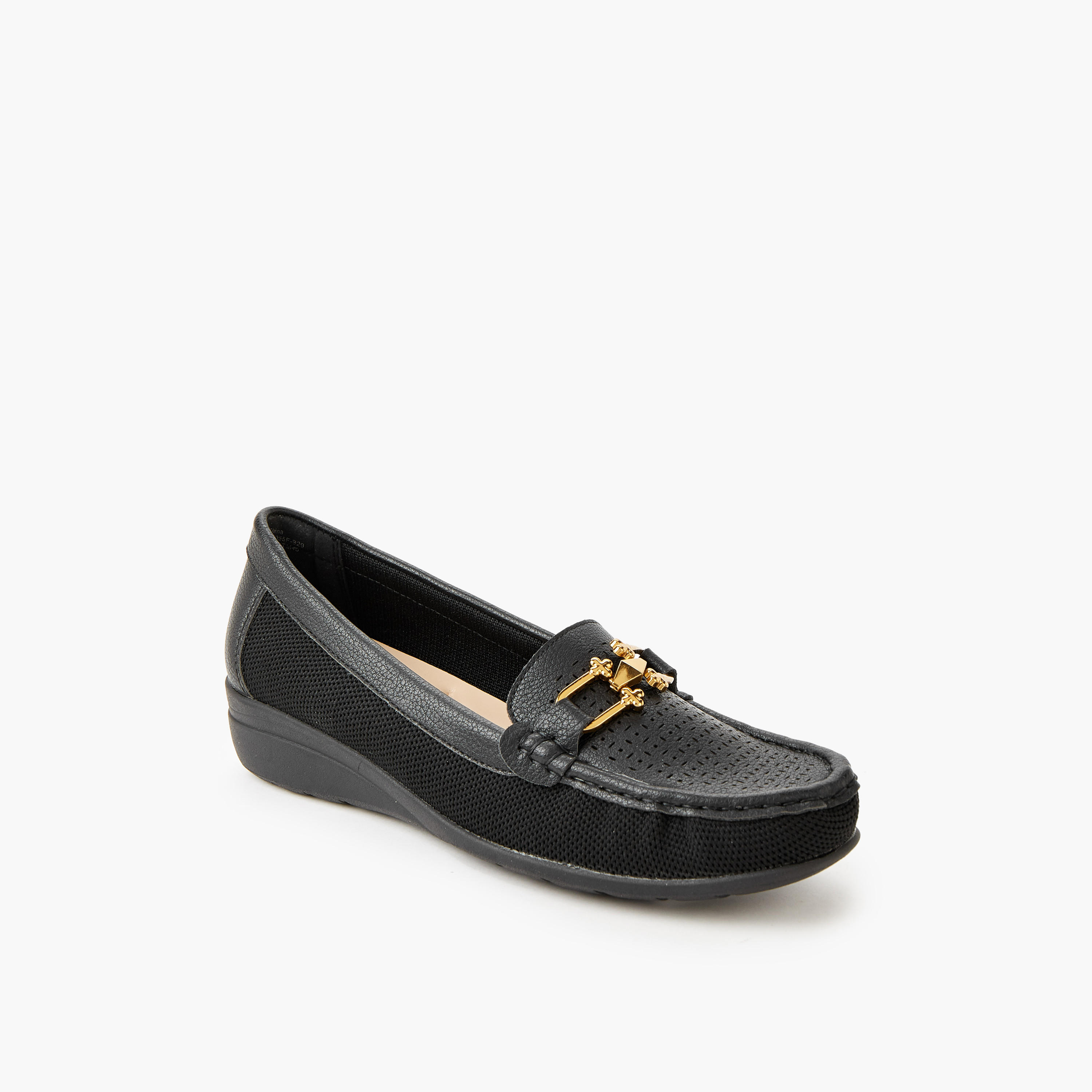 Le Confort Women Perforated Detail Loafers-women-shoes-flats-loafers-image-2