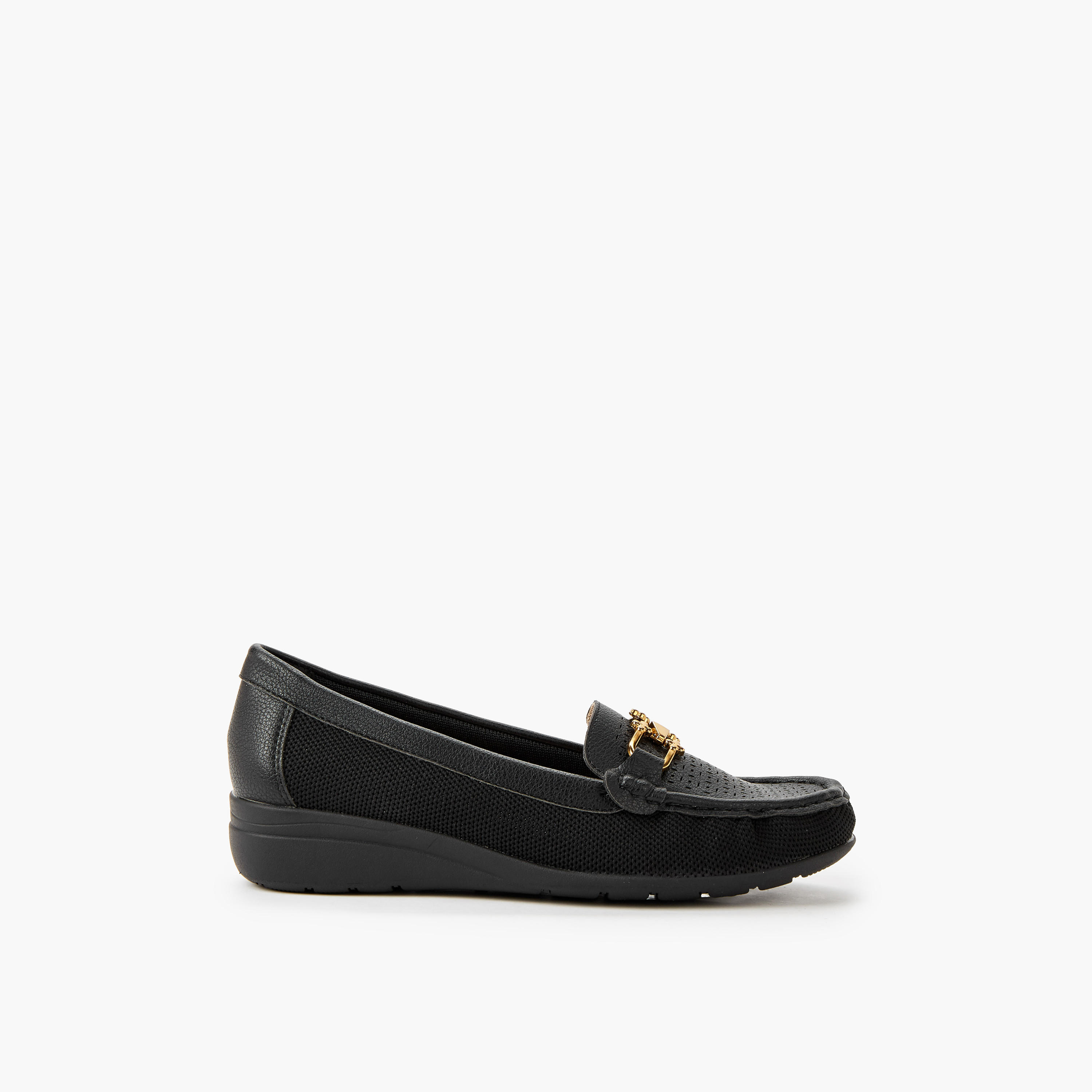 Le Confort Women Perforated Detail Loafers-women-shoes-flats-loafers-image-3