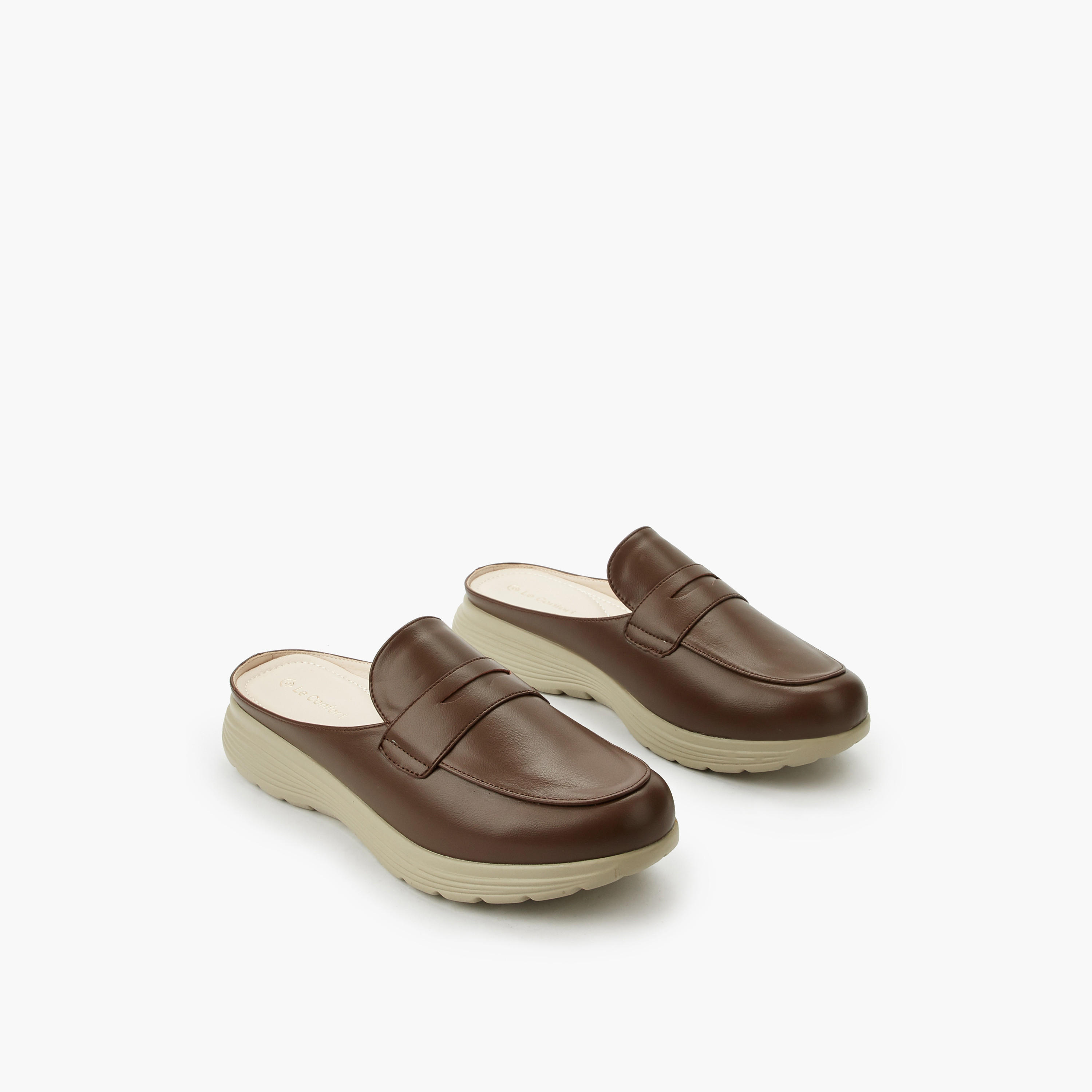 حذاء ميول سهل الارتداء للنساء من لو كونفورت-women-shoes-flats-mules-image-1
