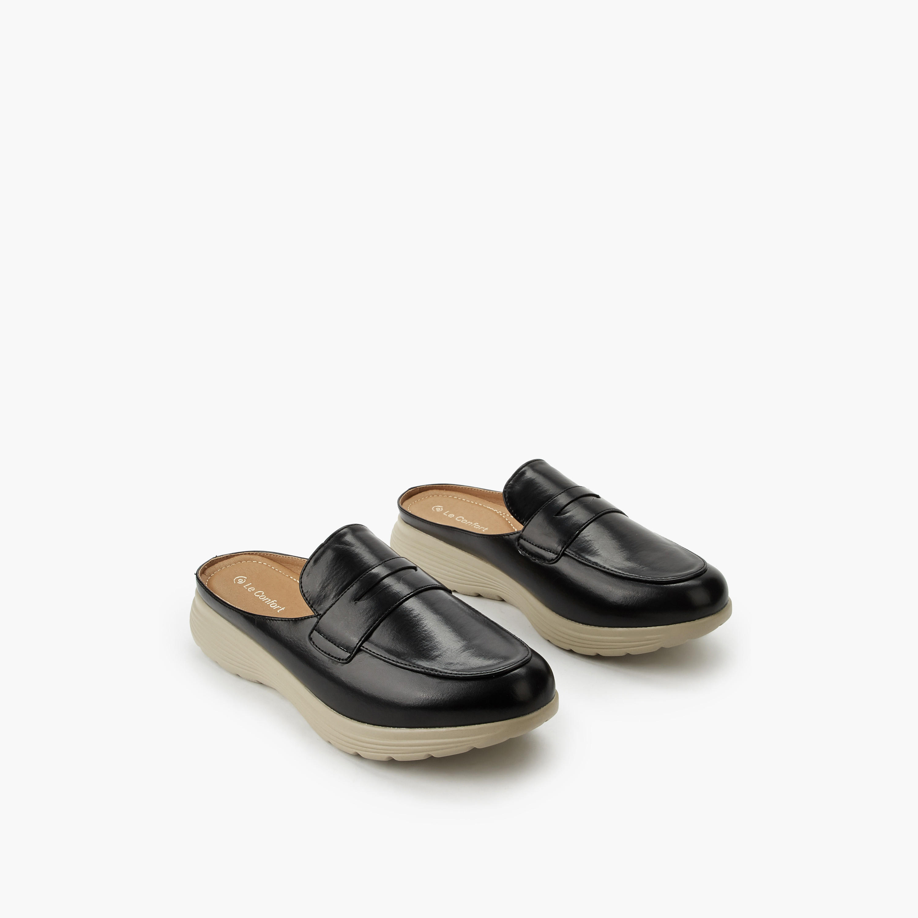 حذاء ميول سهل الارتداء للنساء من لو كونفورت-women-shoes-flats-mules-image-1