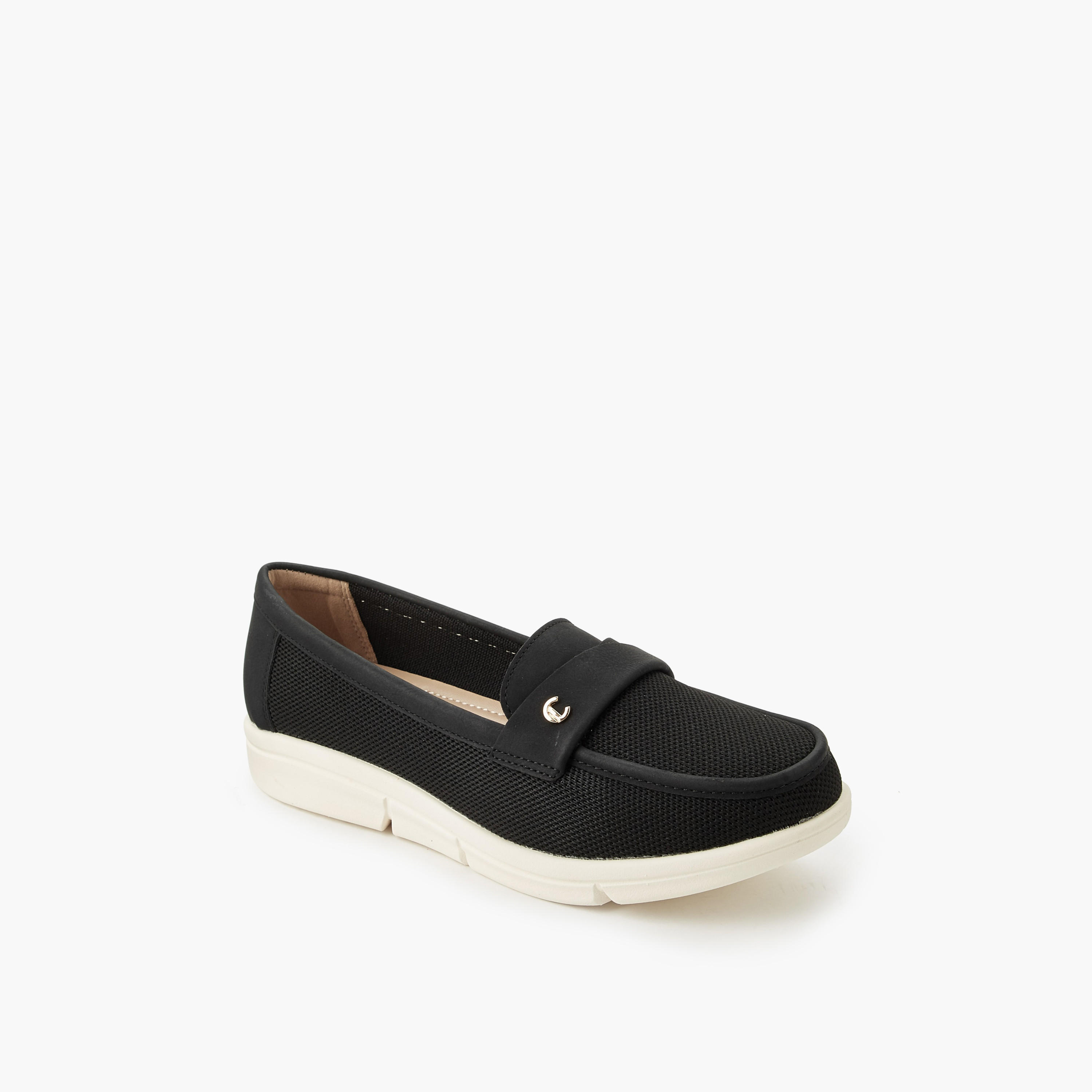 حذاء خفيف سهل الارتداء بارز الملمس للنساء من لو كونفورت-women-shoes-flats-loafers-image-2