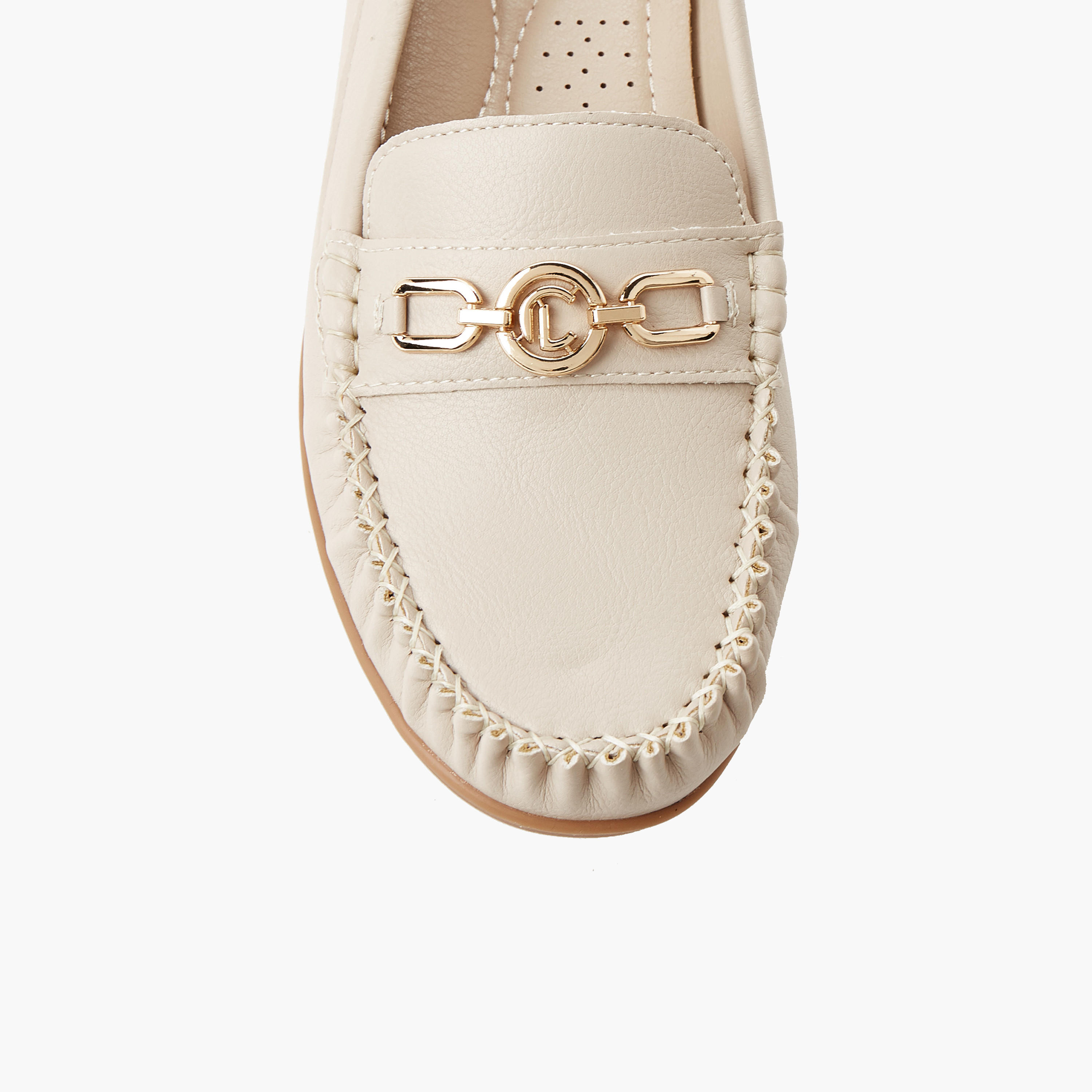 حذاء لوفر بزينة معدن للنساء من لو كونفورت-women-shoes-loafersandmoccasins-image-5