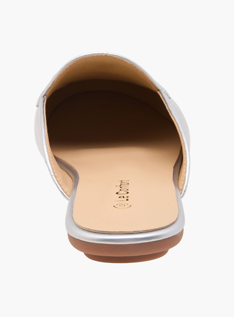 حذاء ميول ميتاليك للنساء من لو كونفورت-women-shoes-flats-mules-image-5