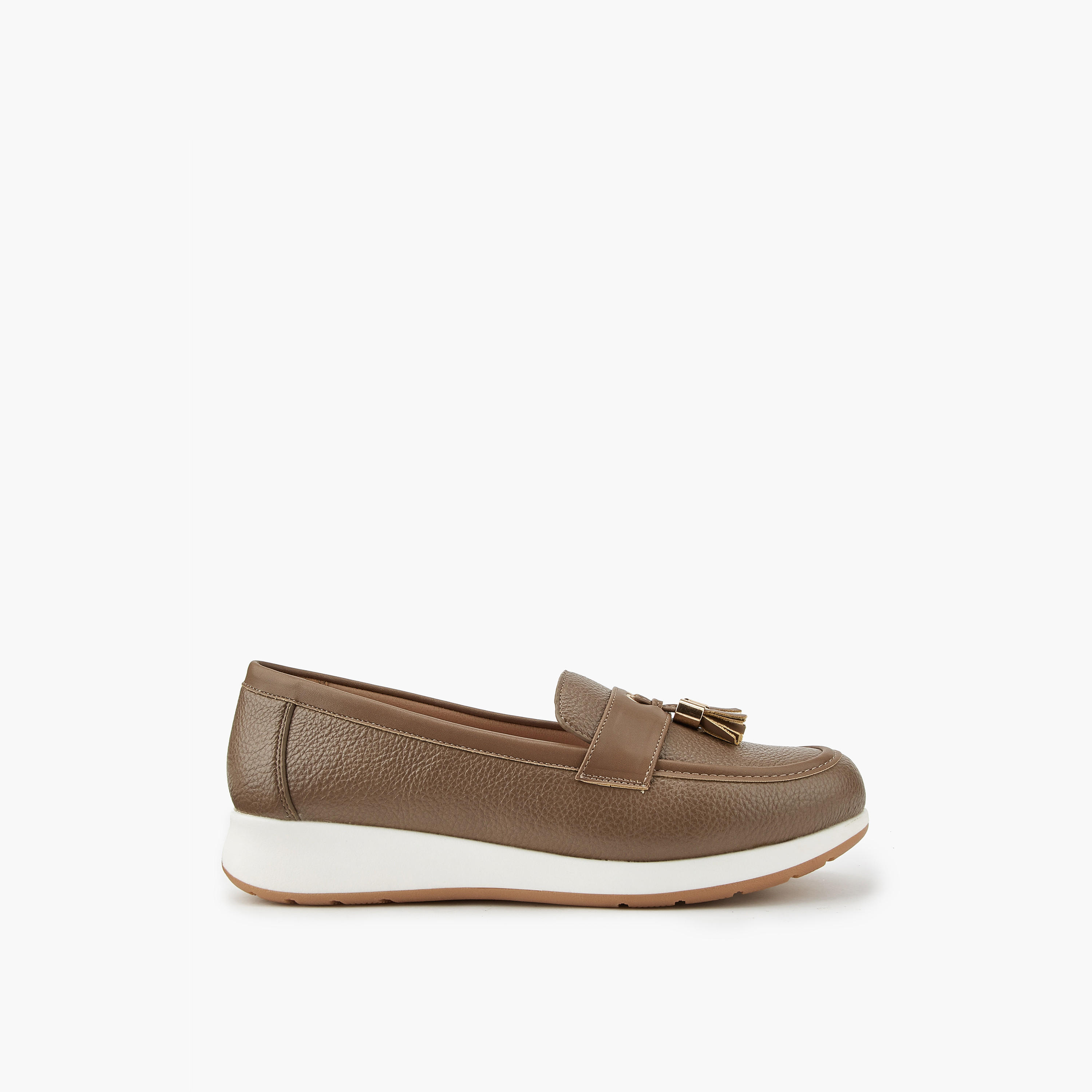 حذاء خفيف سهل الارتداء بزينة شرّابة للنساء من فلورا بيلا-women-shoes-flats-loafers-image-2