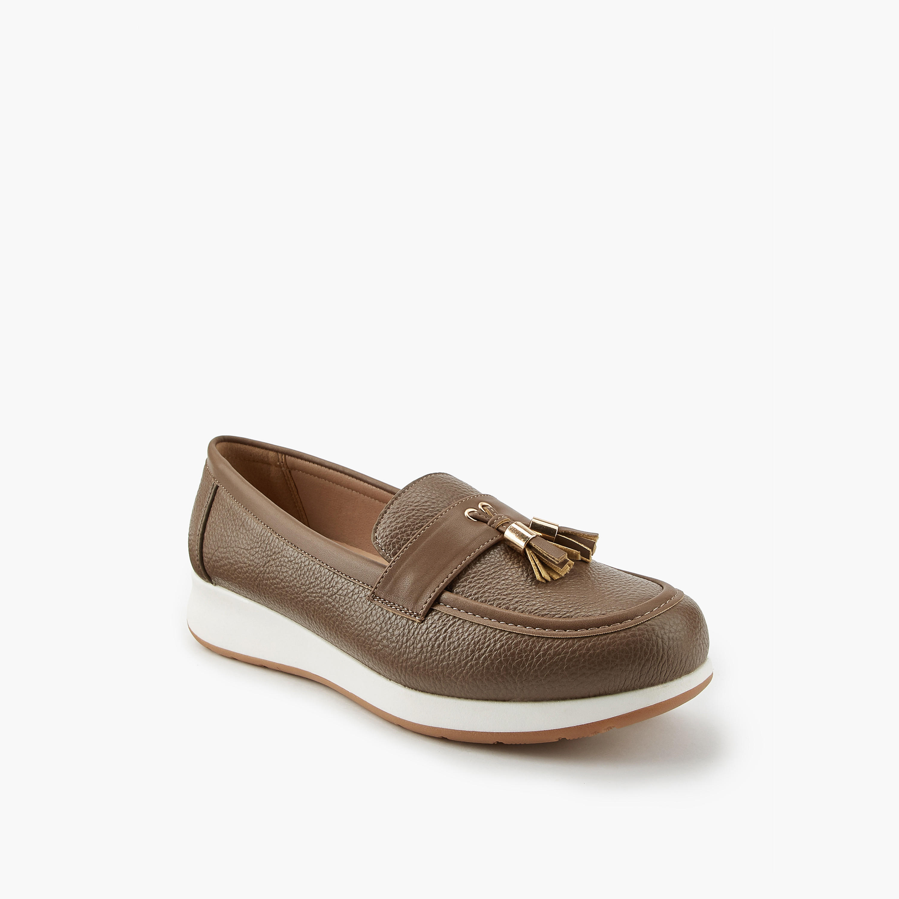 حذاء خفيف سهل الارتداء بزينة شرّابة للنساء من فلورا بيلا-women-shoes-flats-loafers-image-3