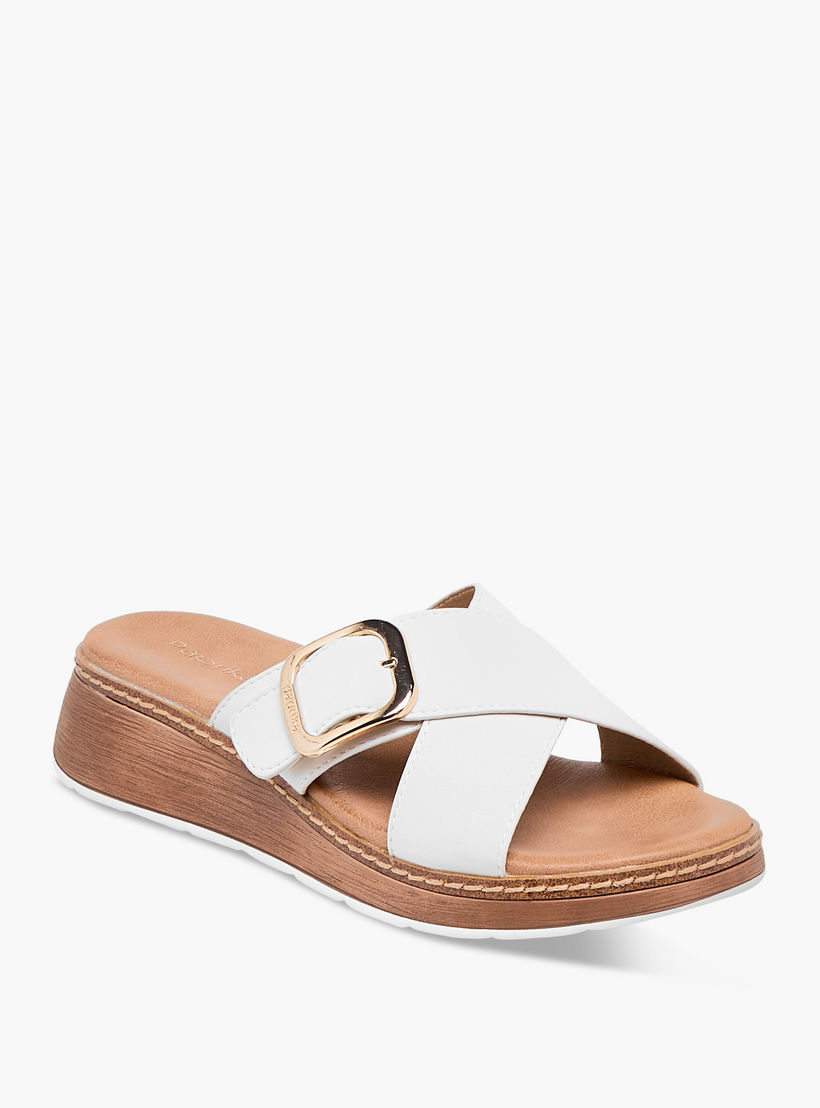 صندل سهل الارتداء بحزام متقاطع وزينة إبزيم من بابريكا-women-shoes-sandals-heeled-image-2
