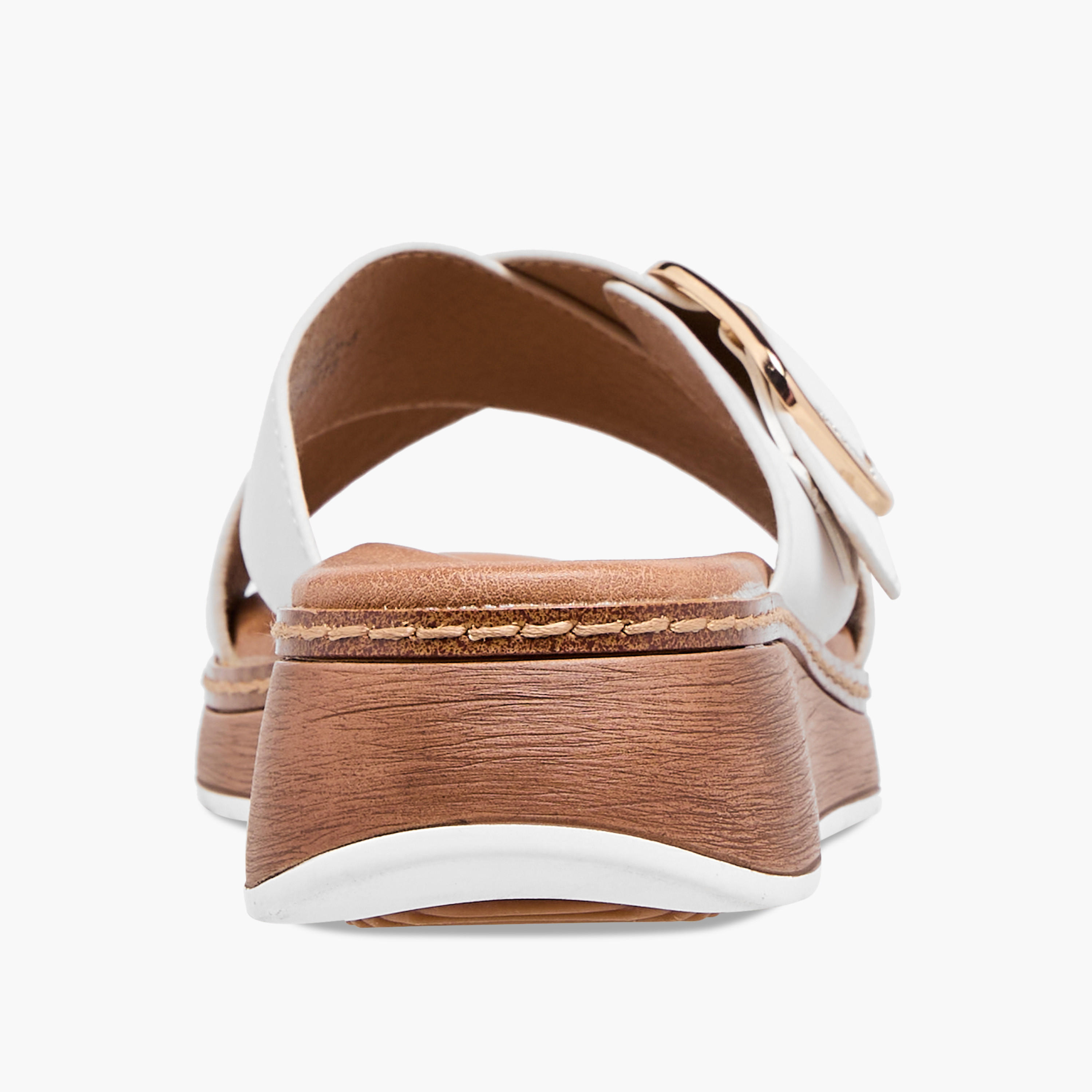 صندل سهل الارتداء بحزام متقاطع وزينة إبزيم من بابريكا-women-shoes-sandals-heeled-image-5